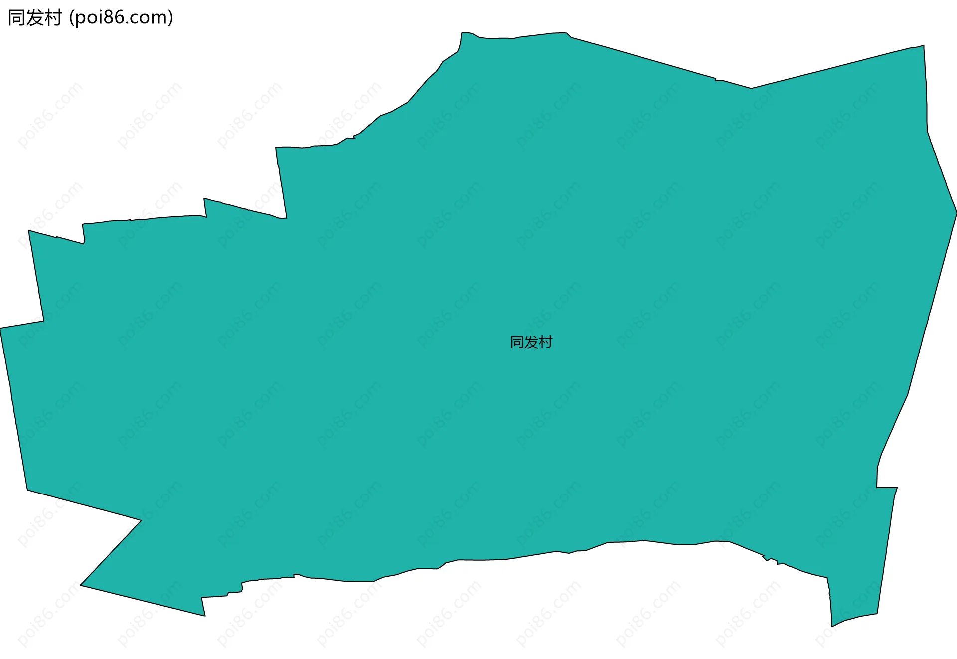 同发村边界地图