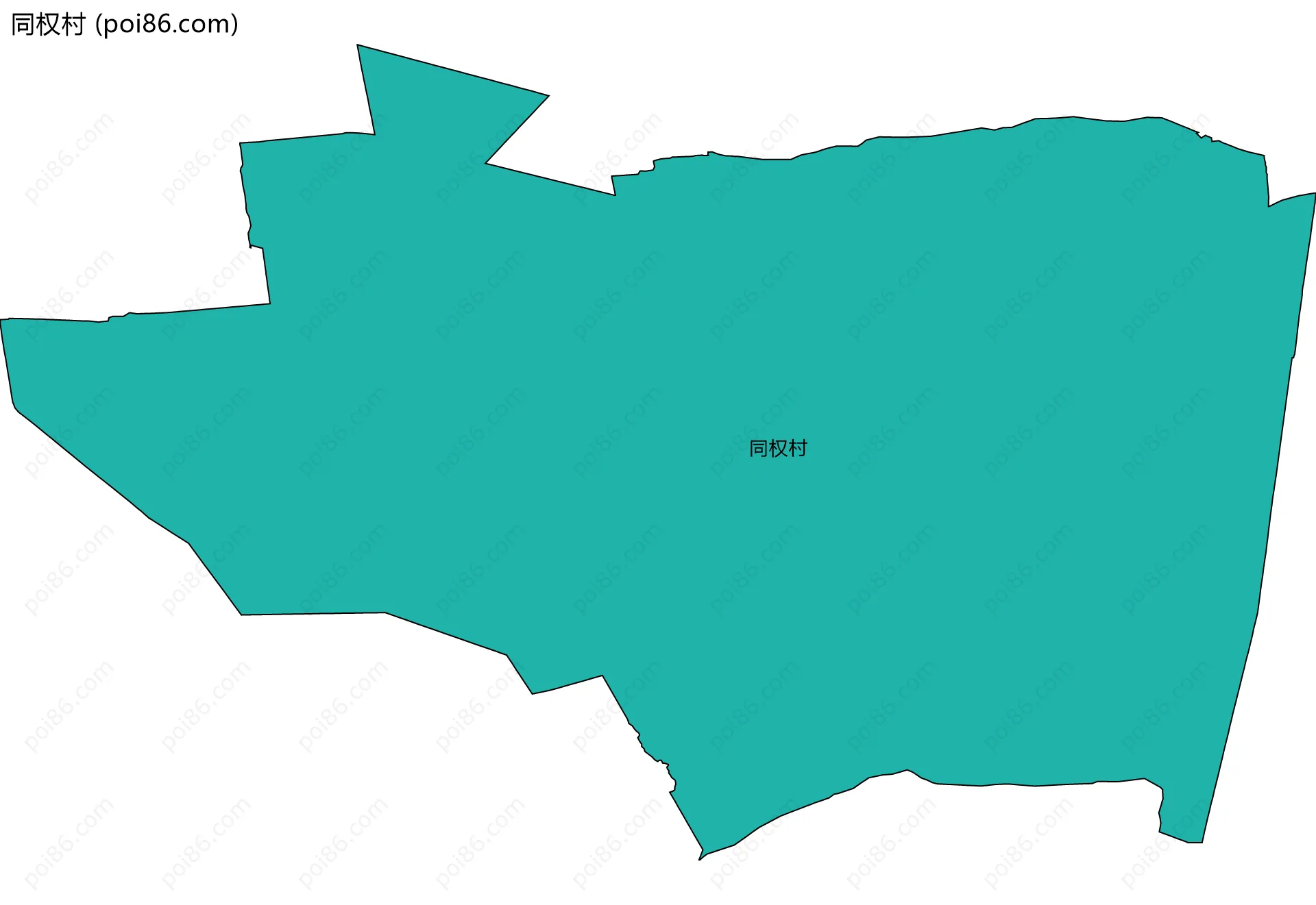 同权村边界地图