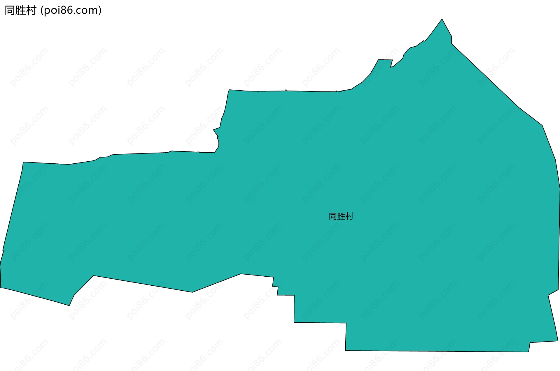 同胜村边界地图