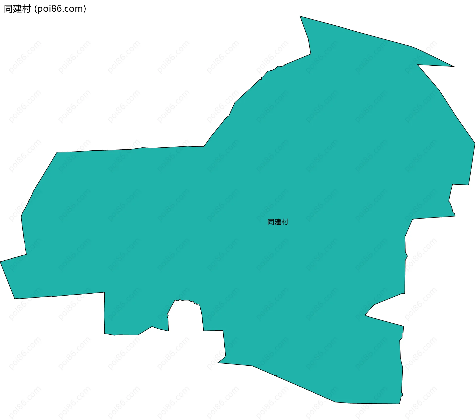 同建村边界地图