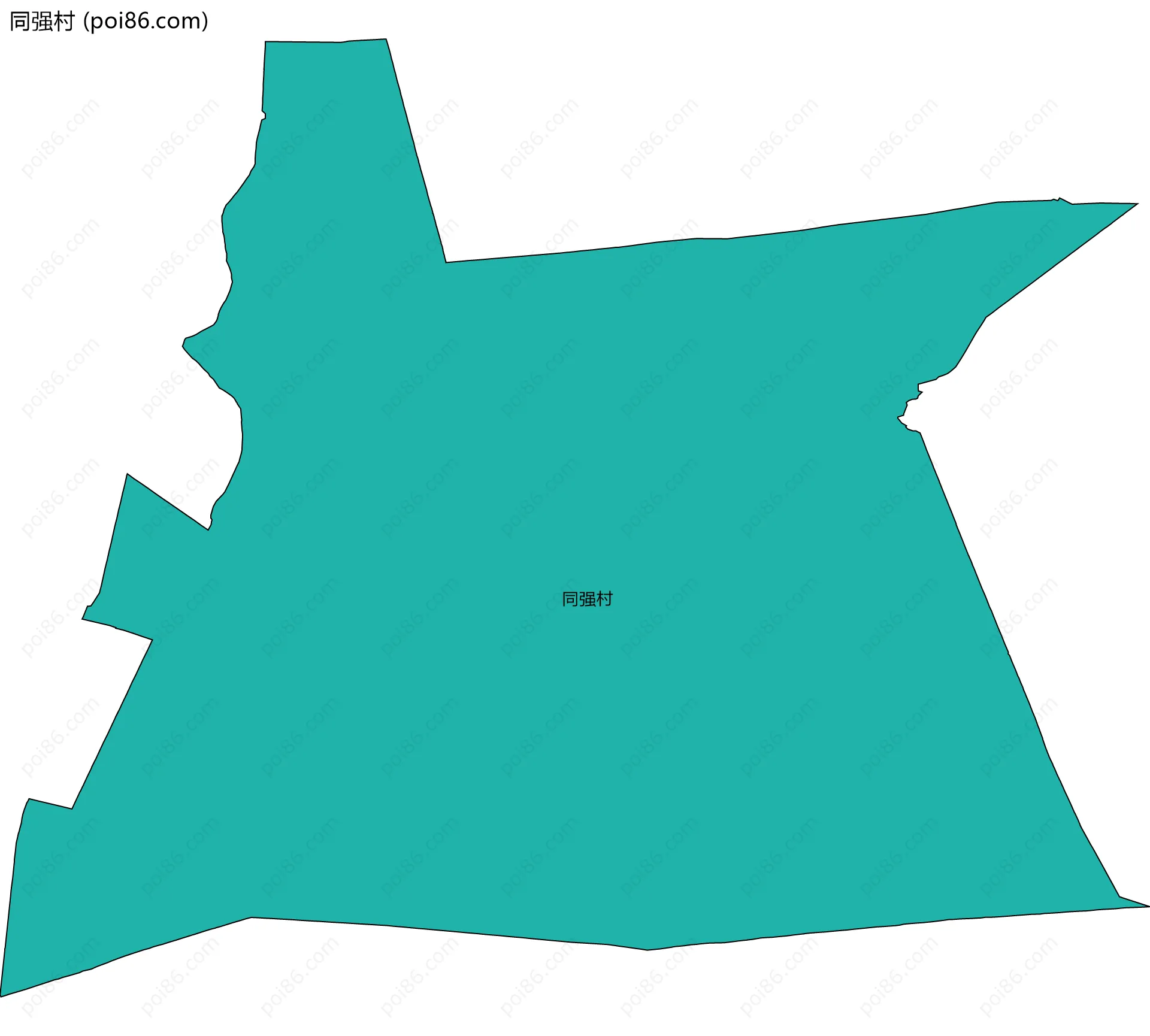 同强村边界地图