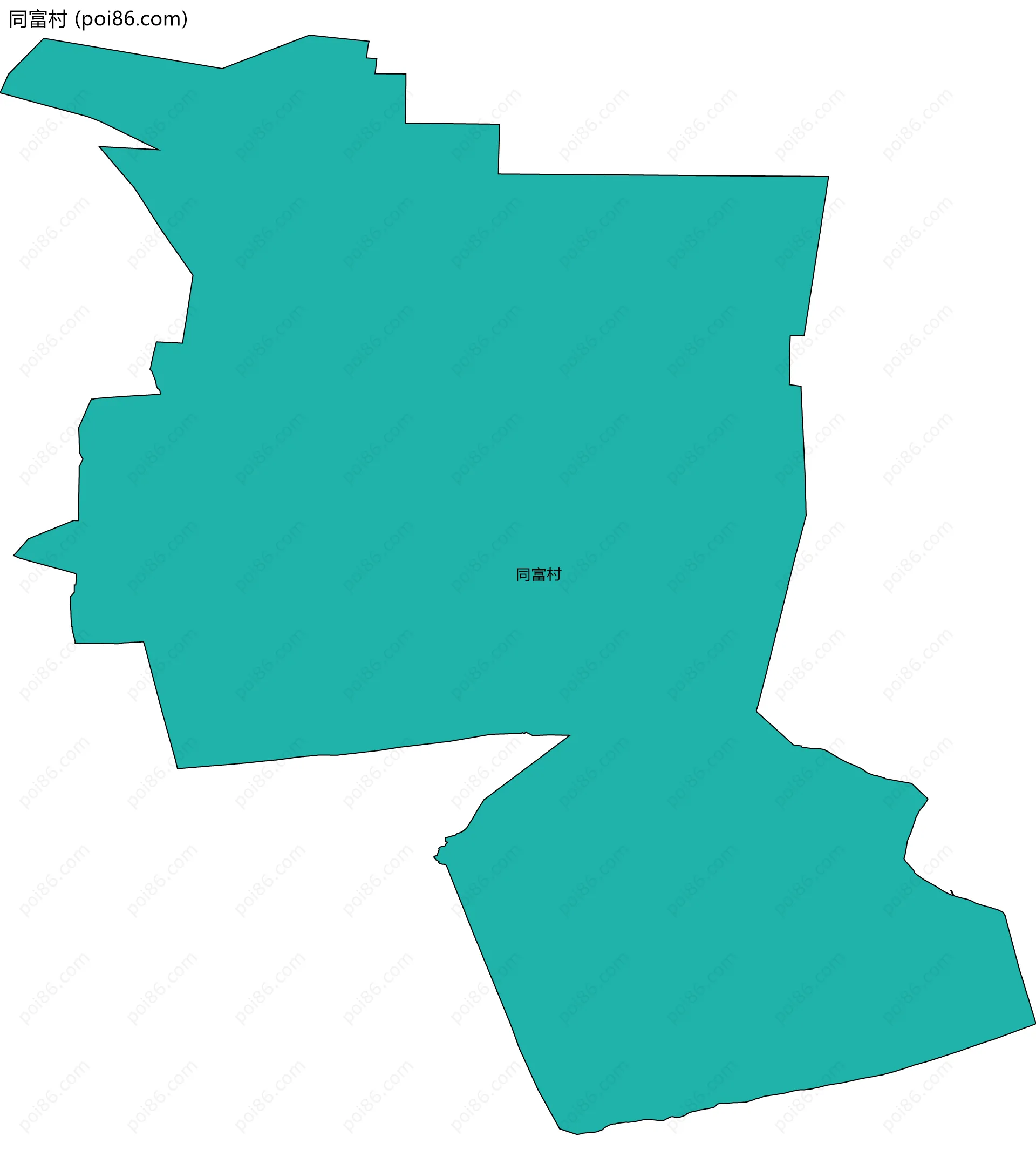 同富村边界地图