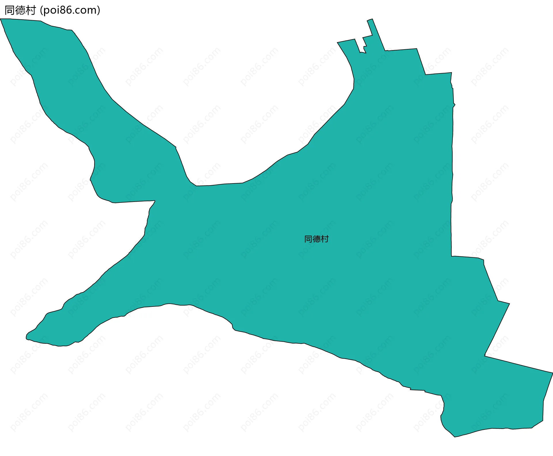 同德村边界地图