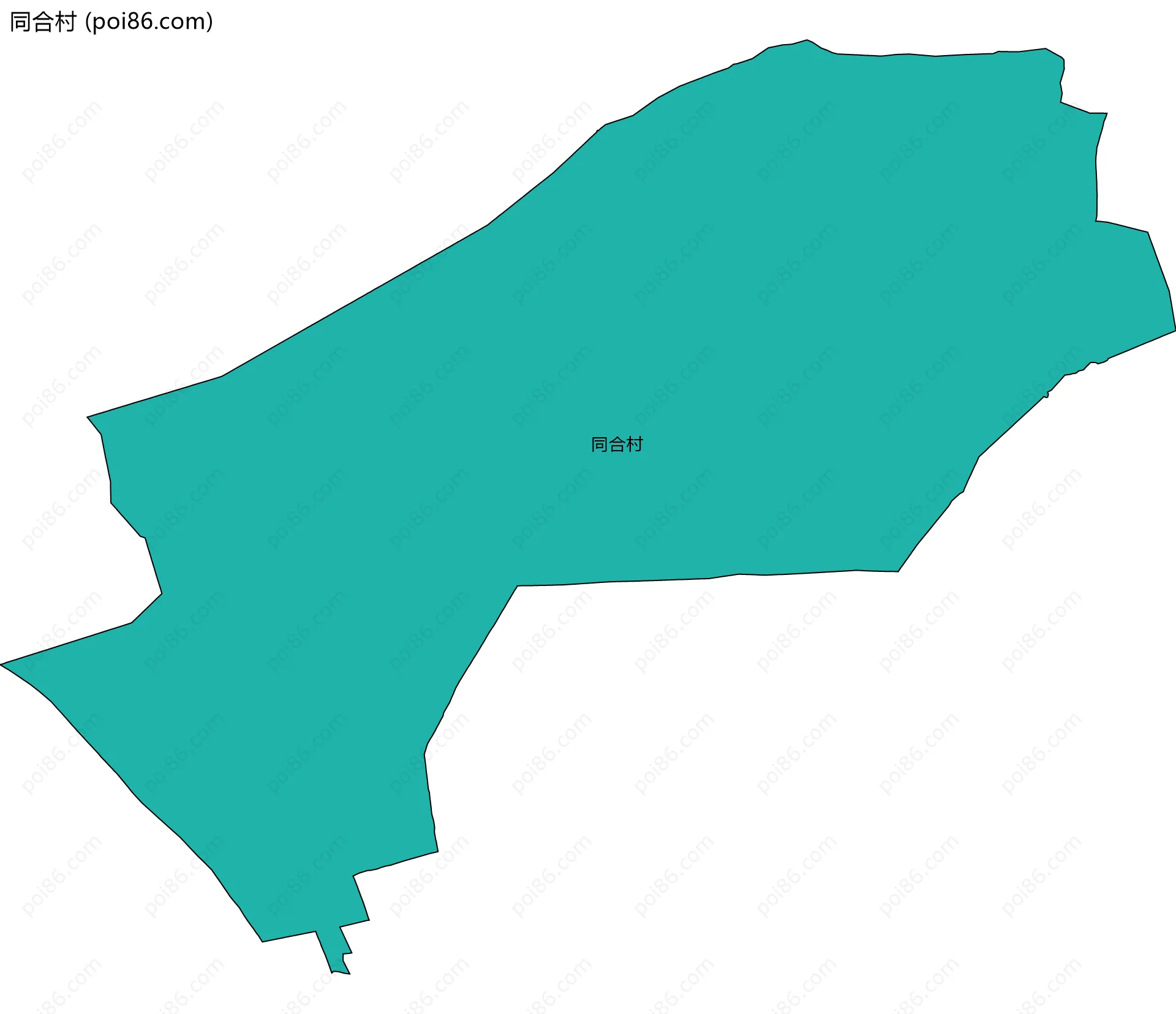同合村边界地图