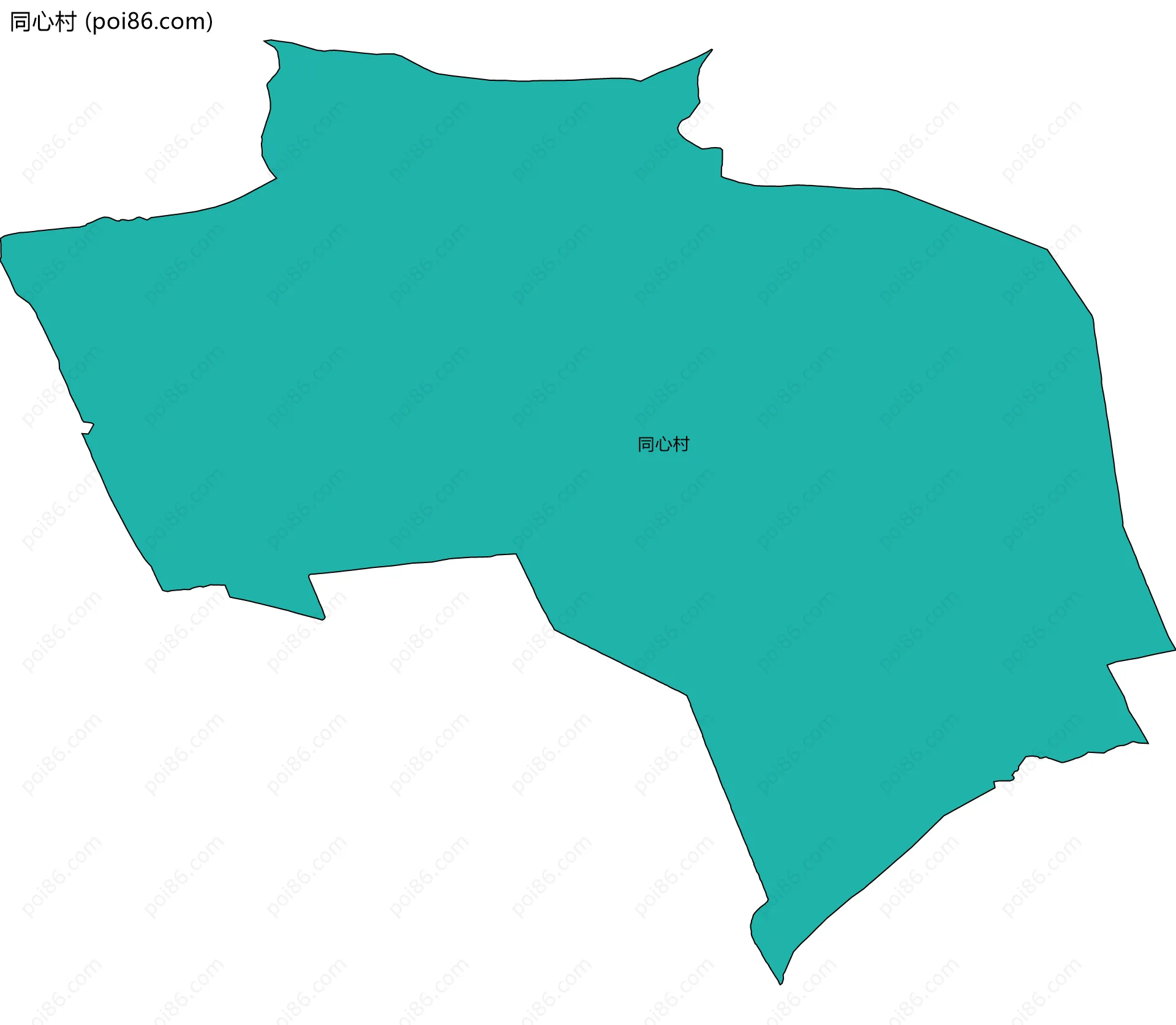 同心村边界地图
