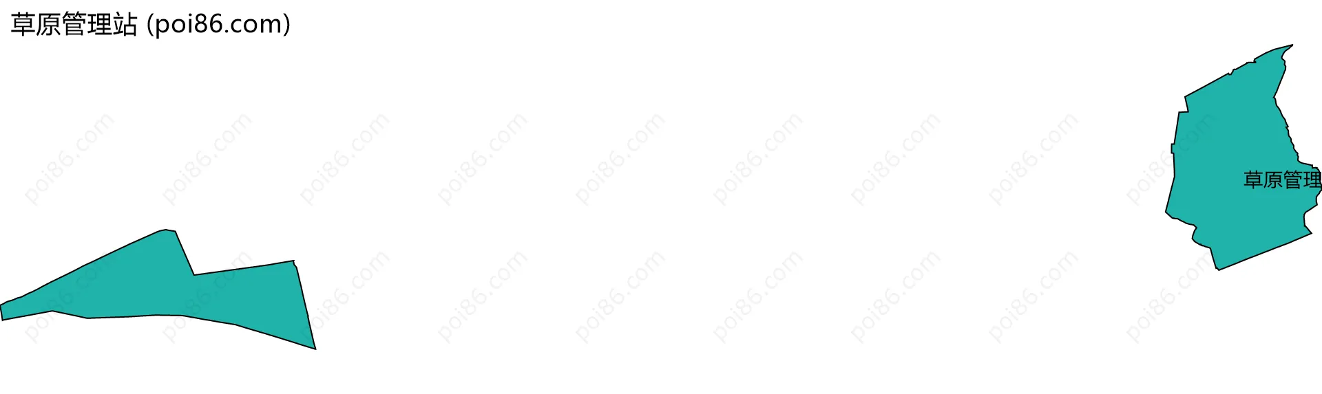 草原管理站边界地图
