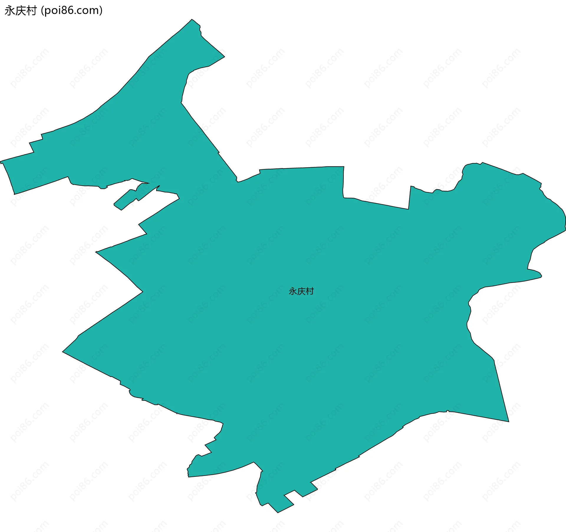 永庆村边界地图