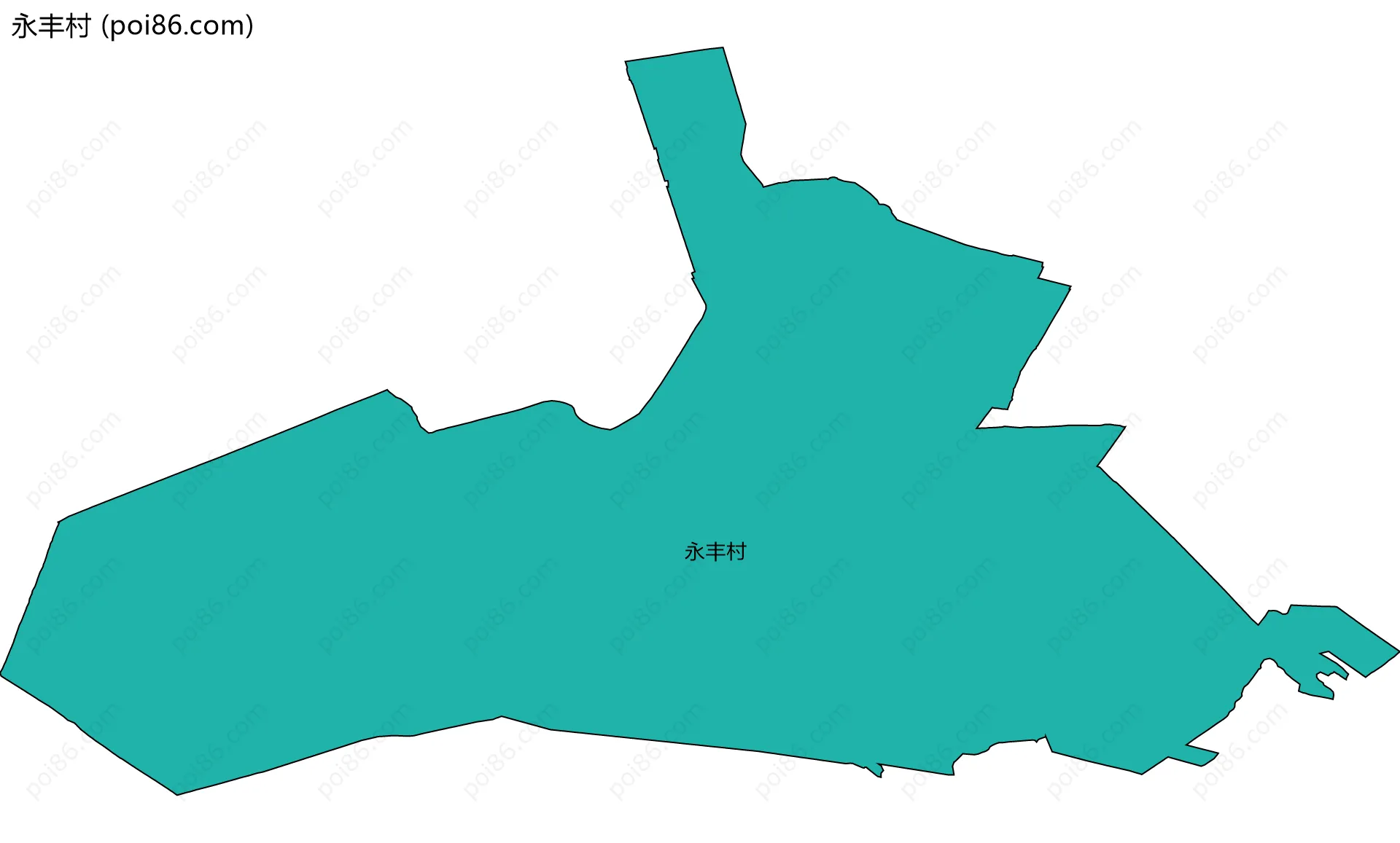 永丰村边界地图