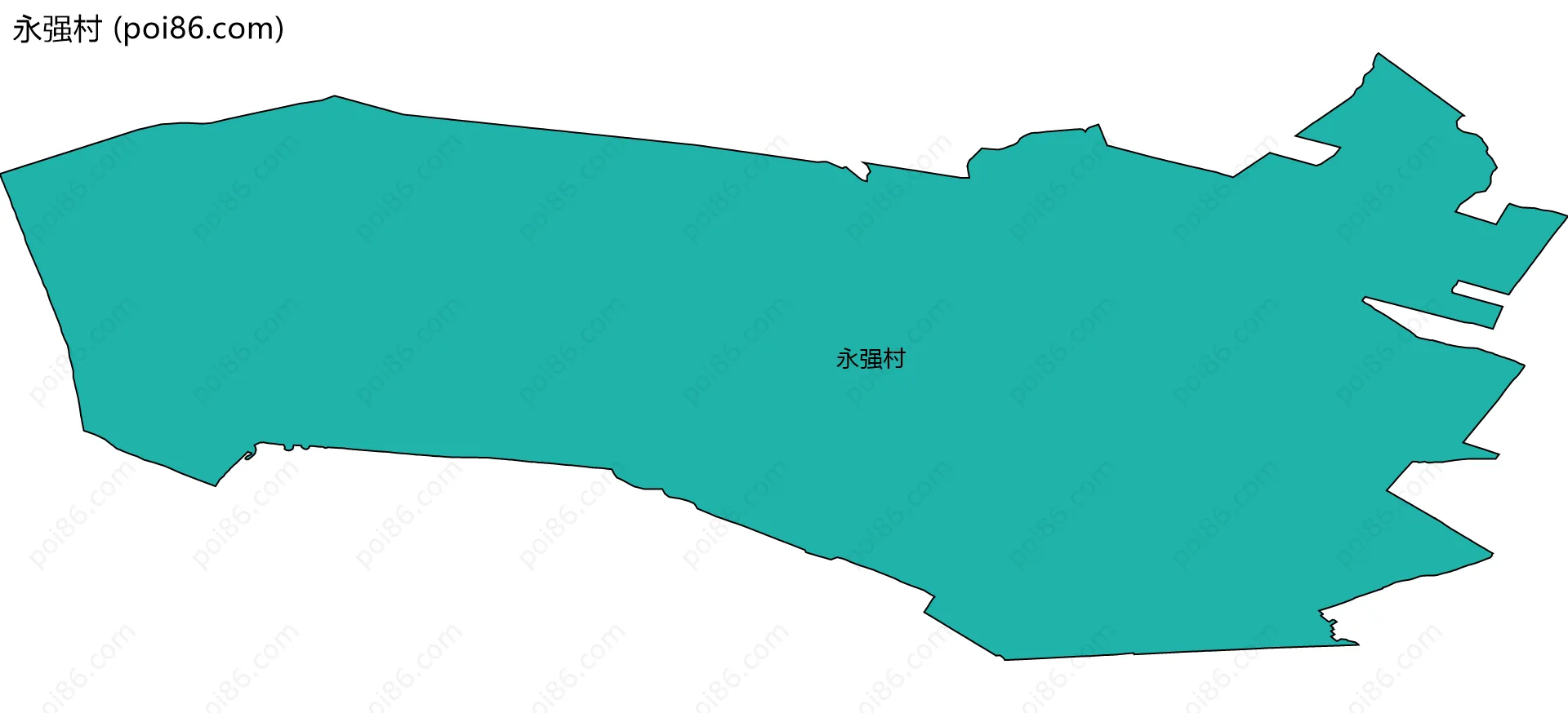 永强村边界地图