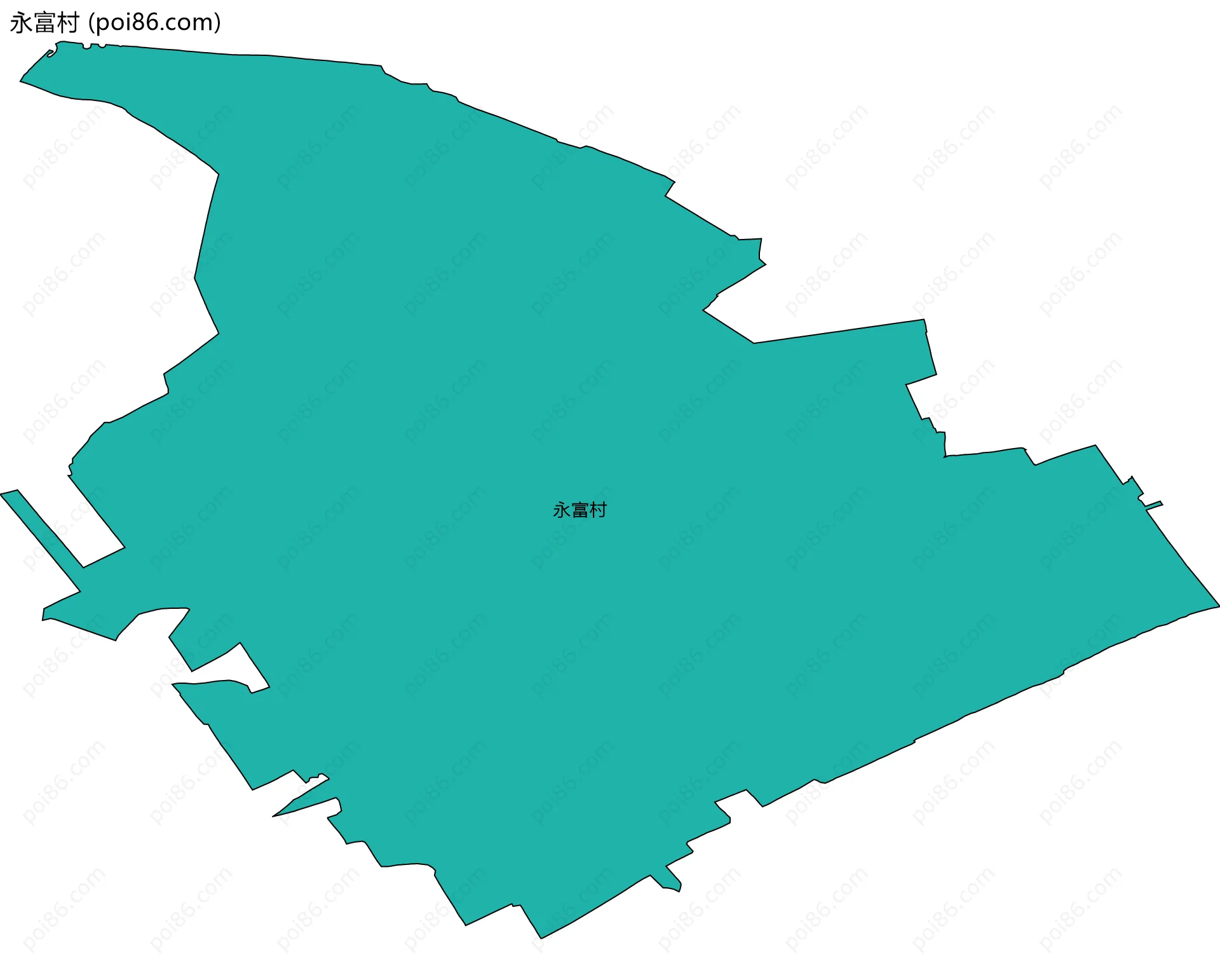 永富村边界地图