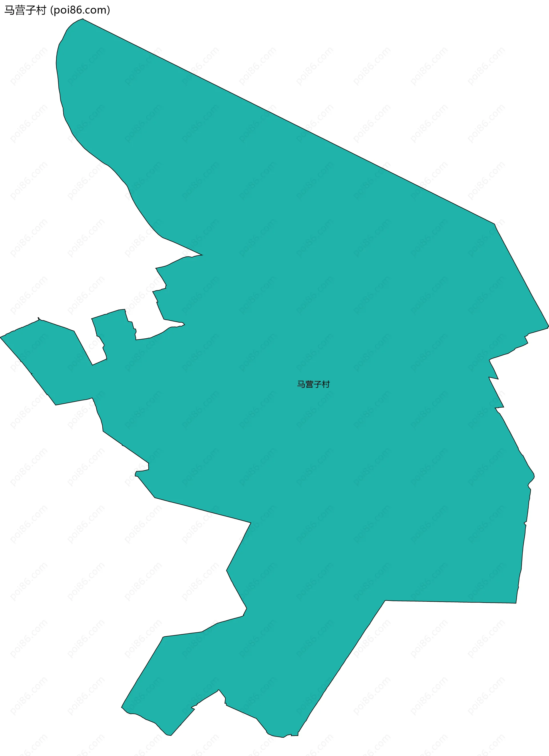 马营子村边界地图