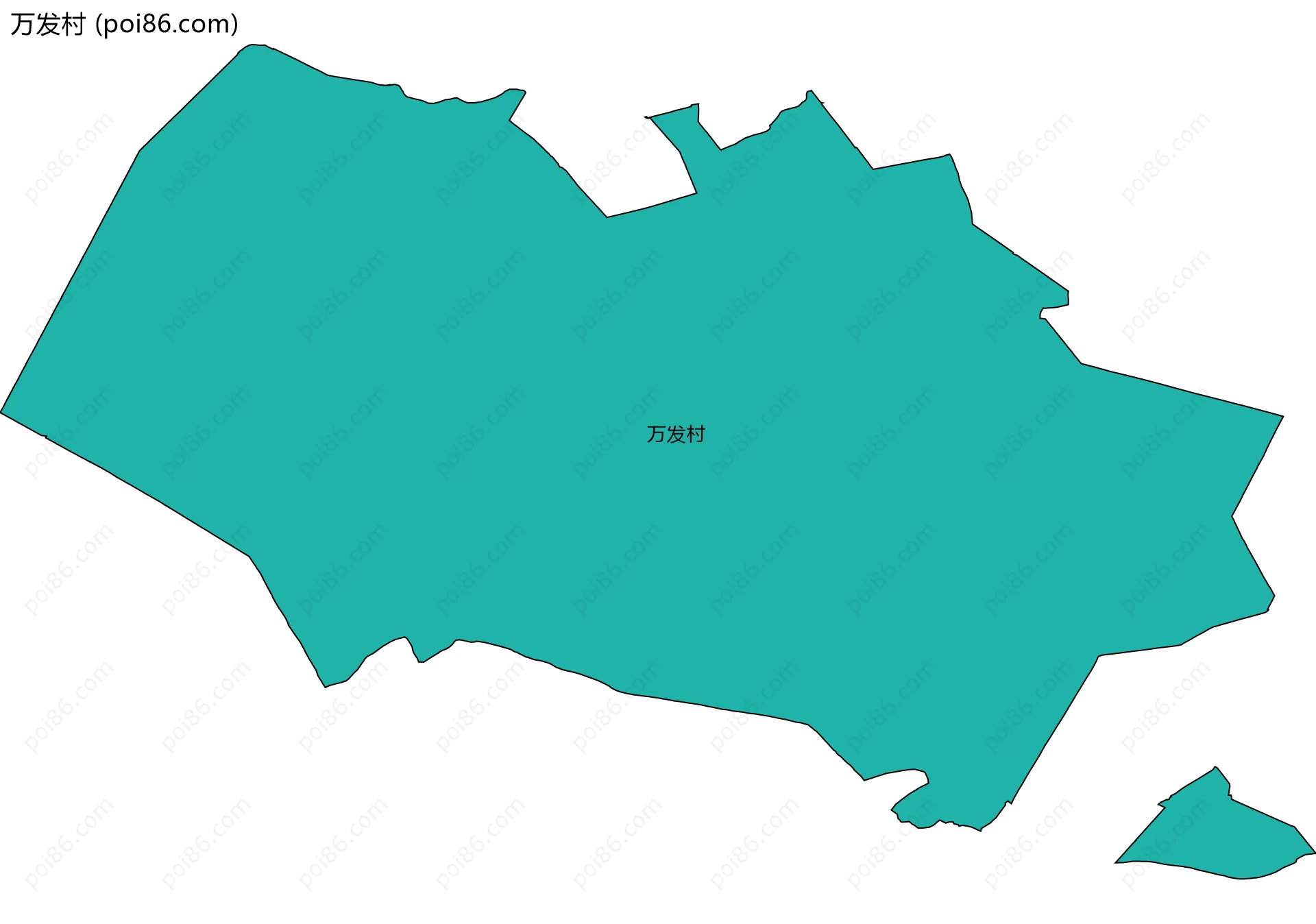 万发村边界地图
