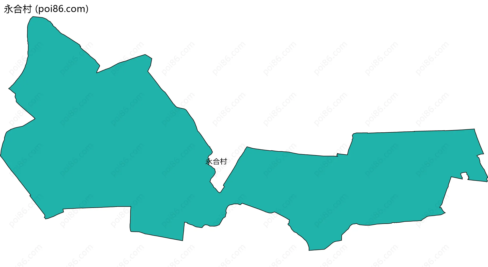永合村边界地图