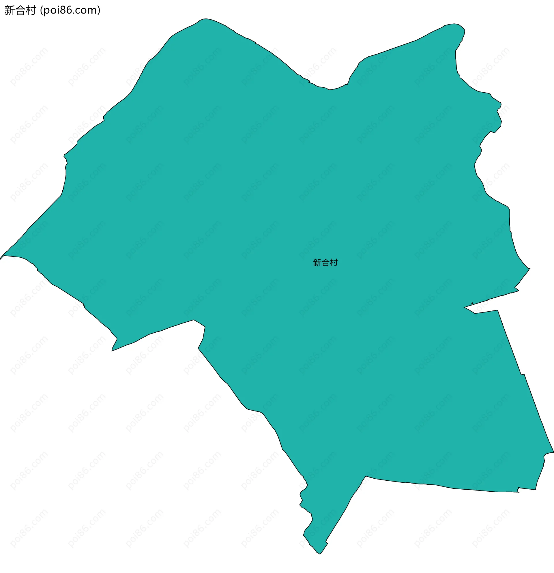 新合村边界地图