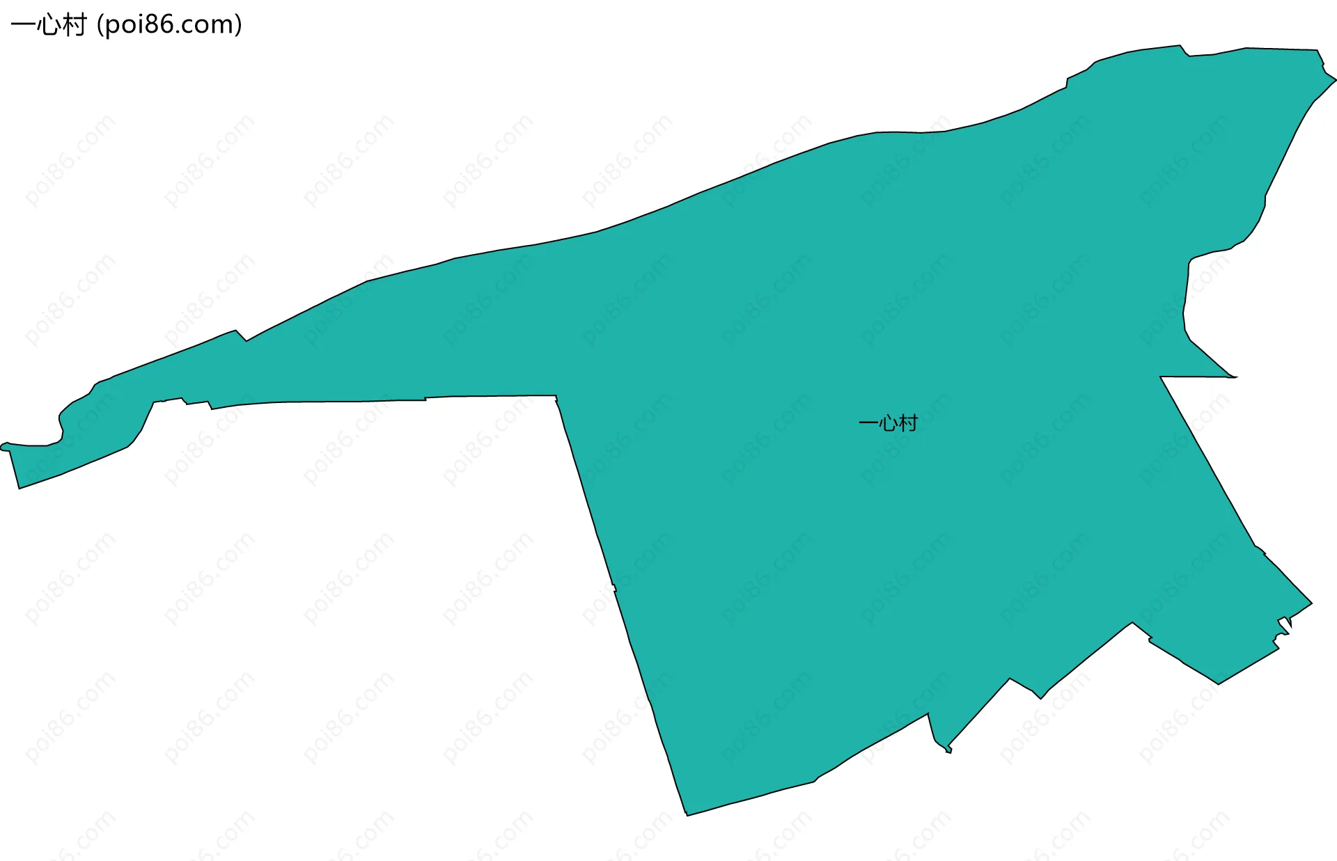 一心村边界地图