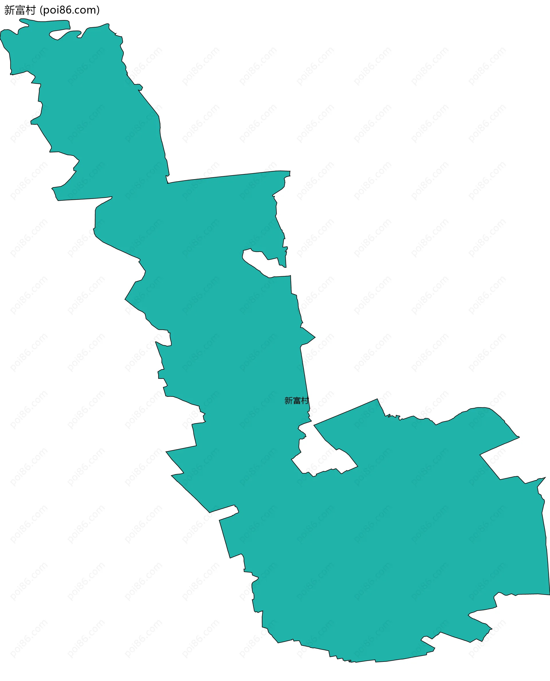 新富村边界地图