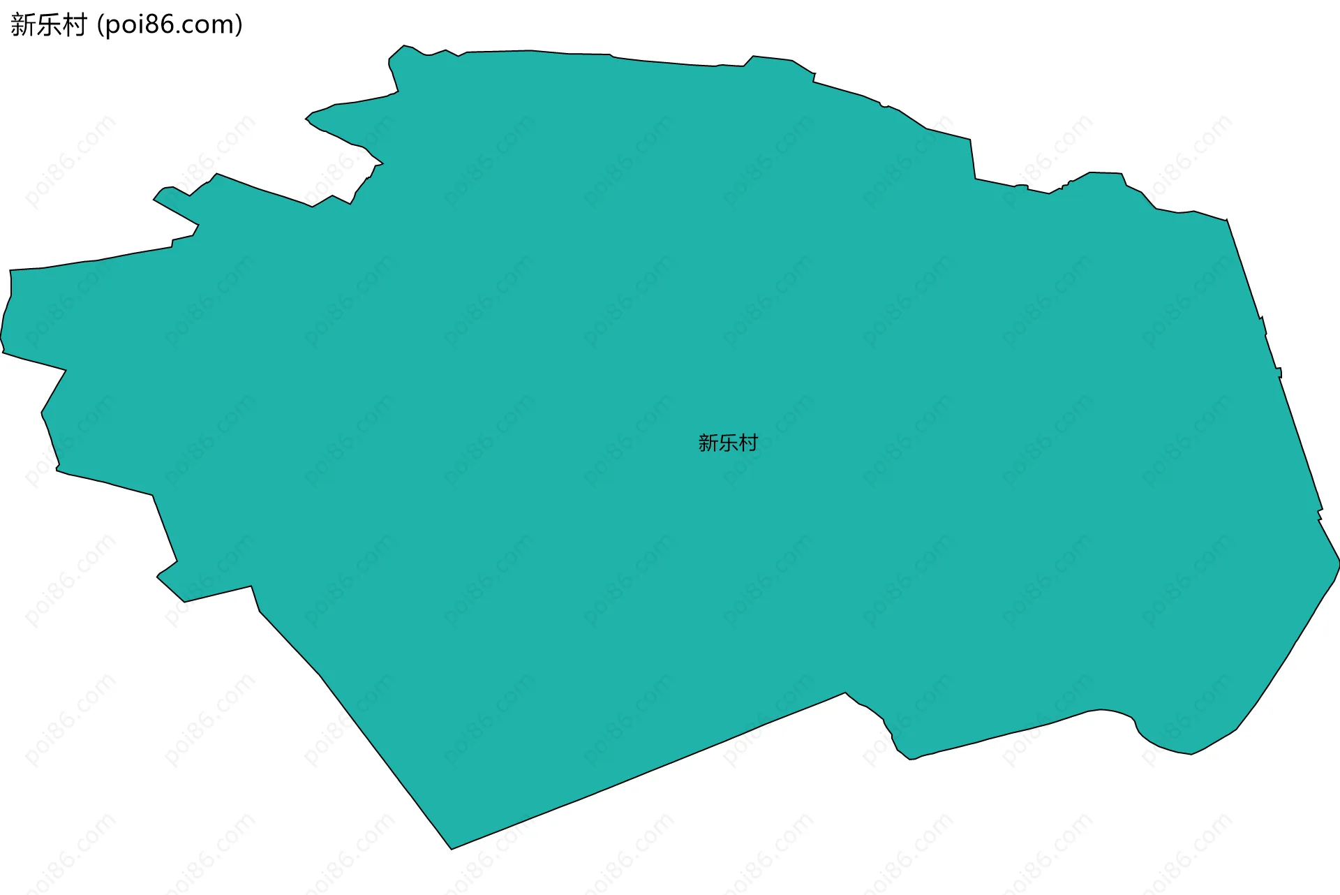 新乐村边界地图