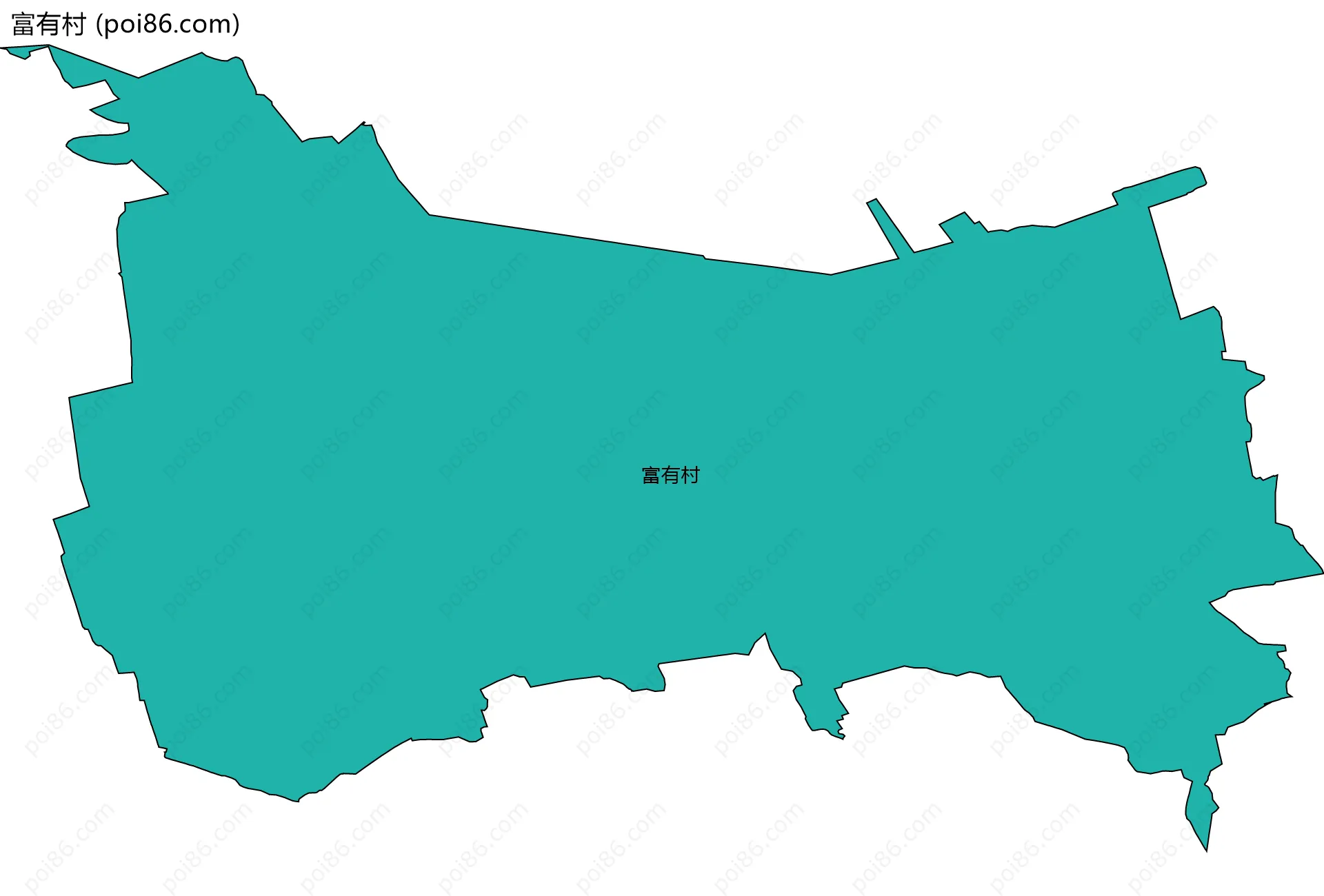 富有村边界地图