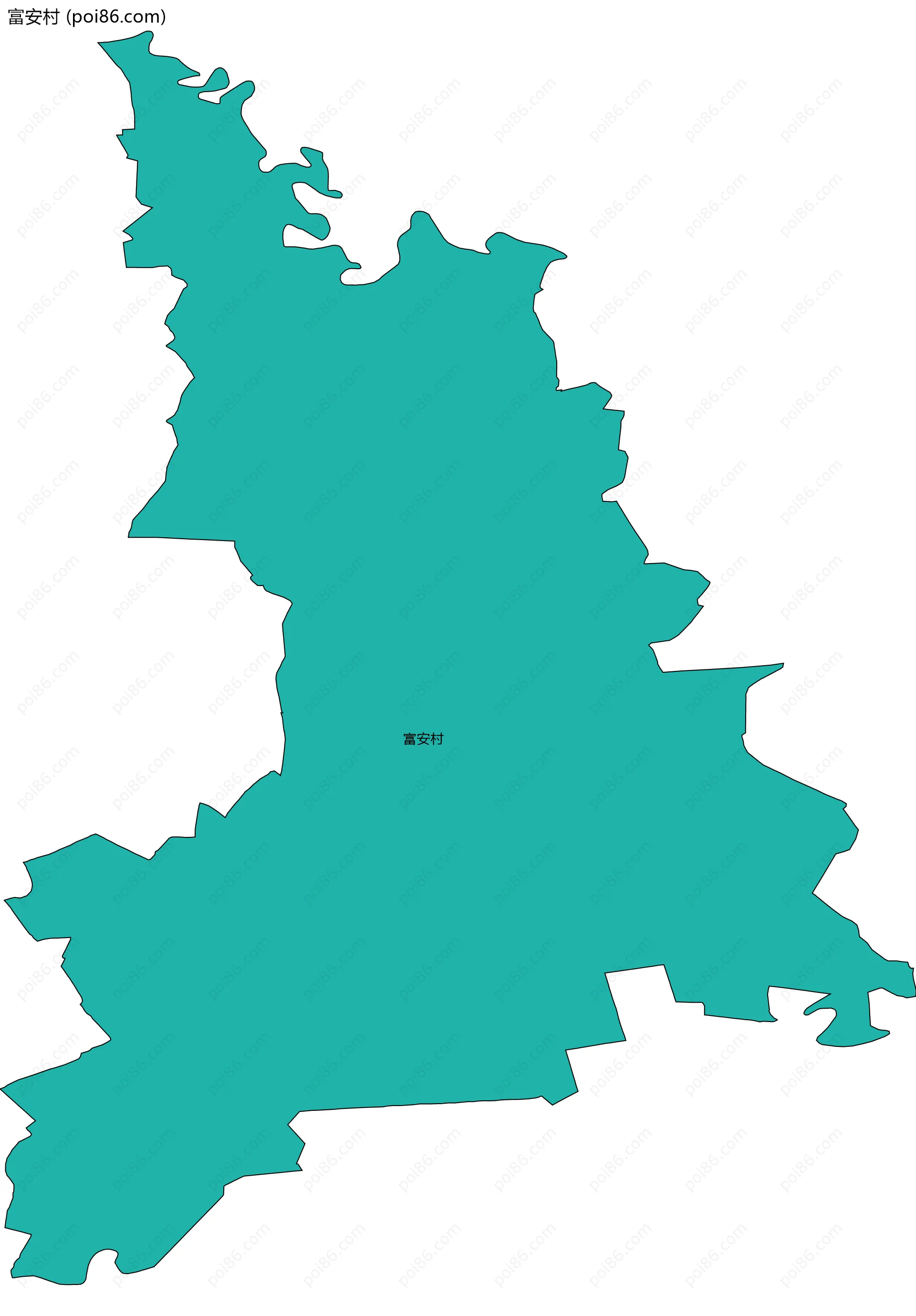 富安村边界地图