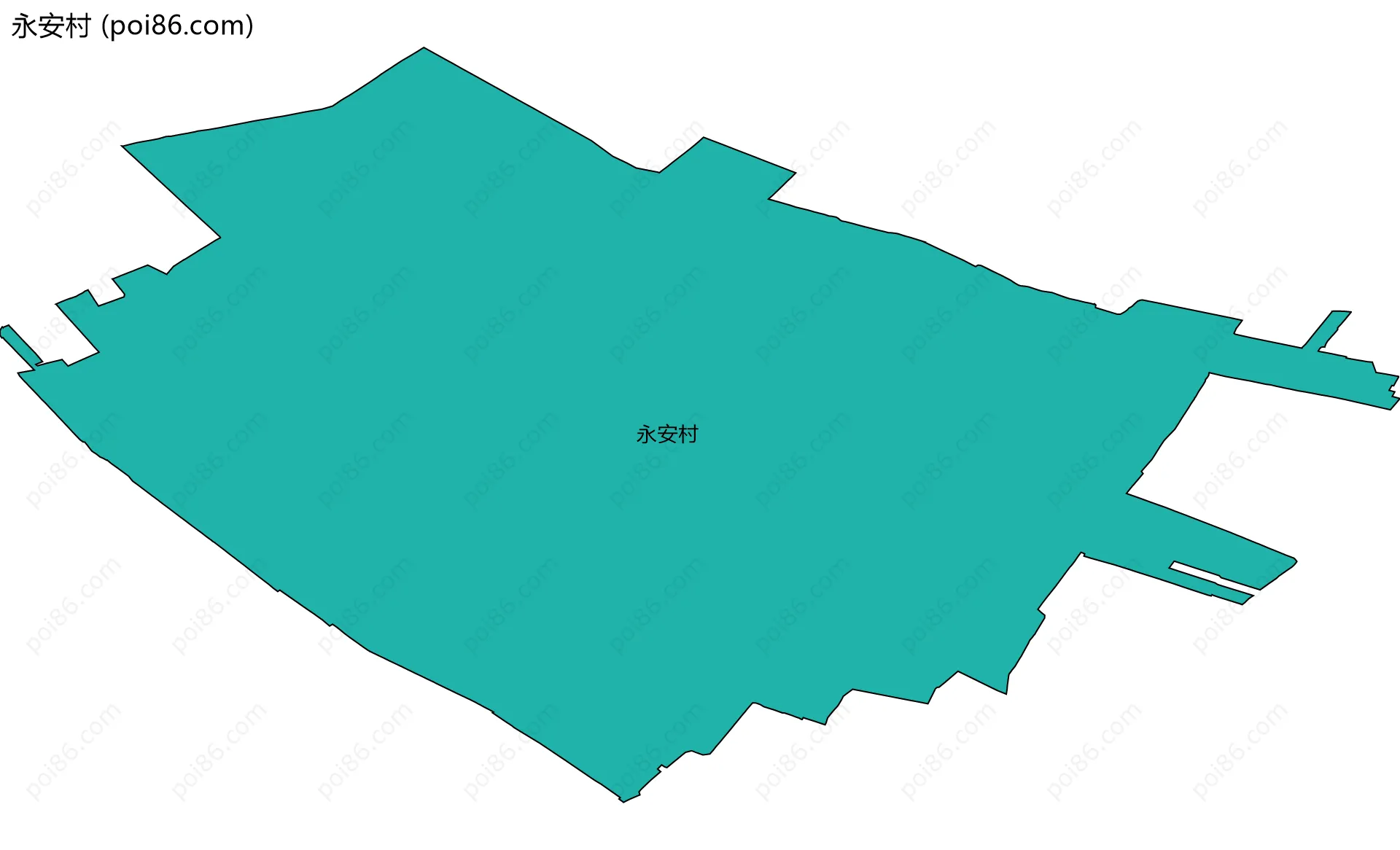 永安村边界地图