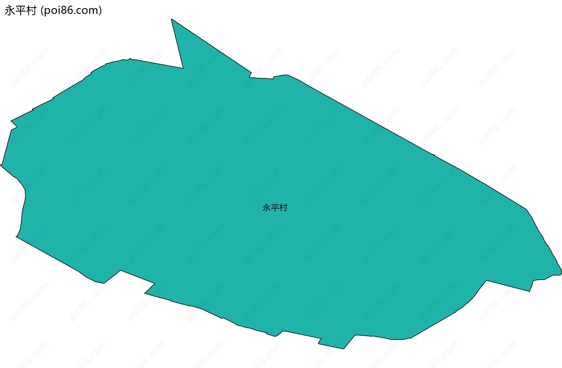 永平村边界地图