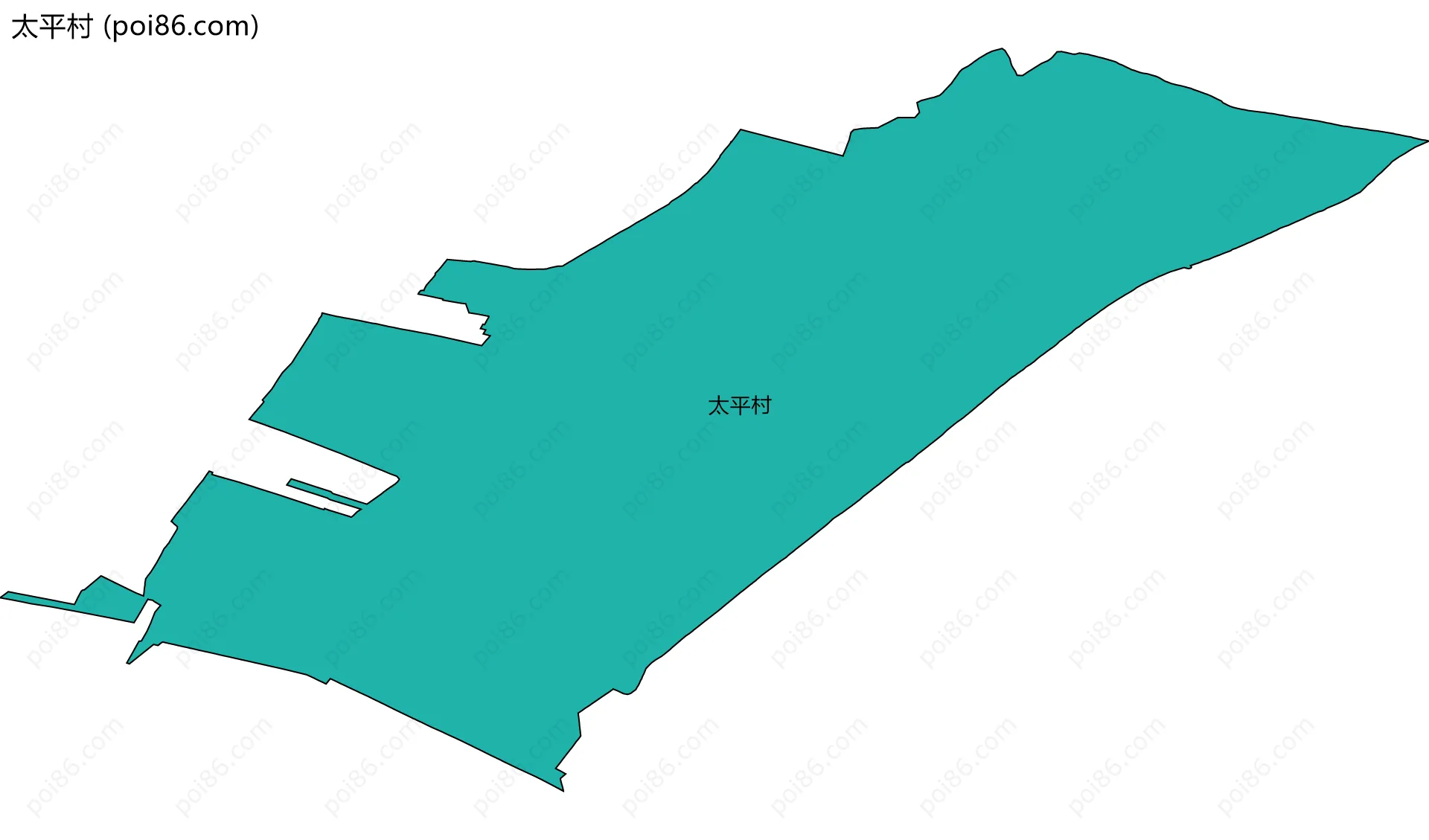 太平村边界地图