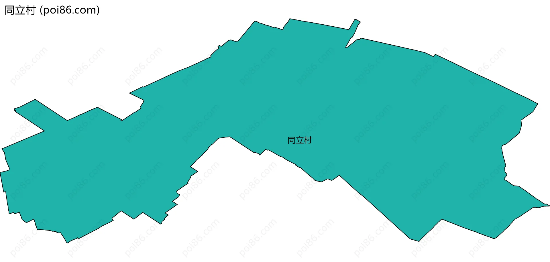 同立村边界地图