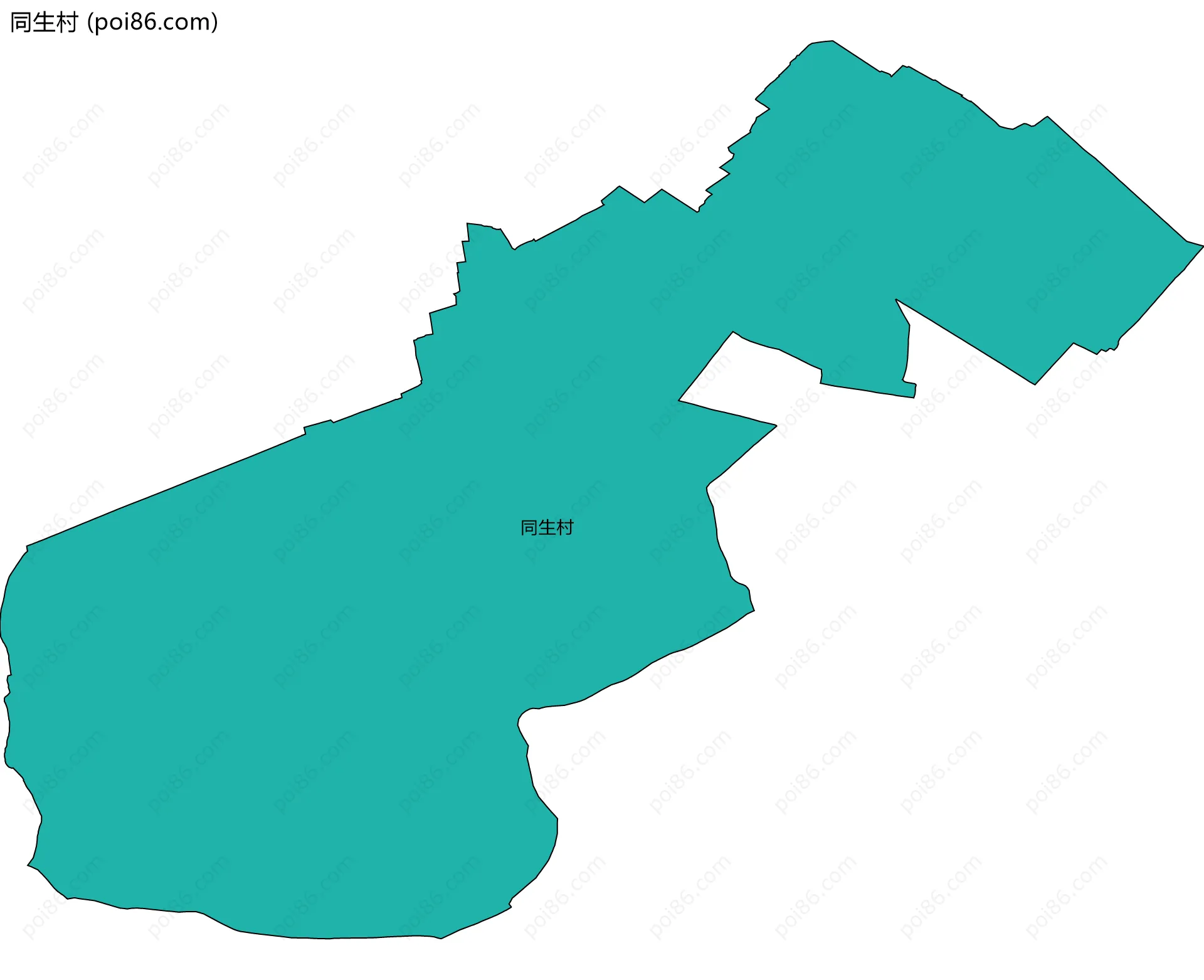 同生村边界地图