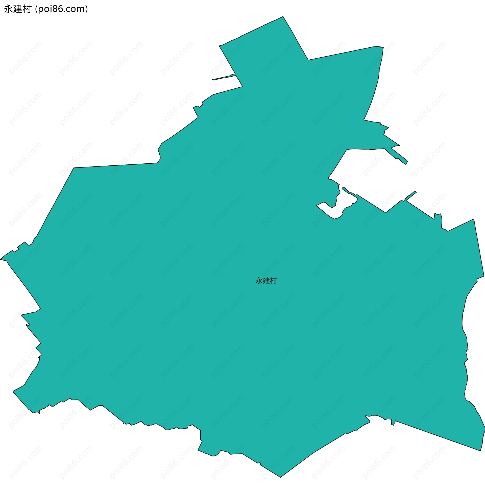 永建村边界地图