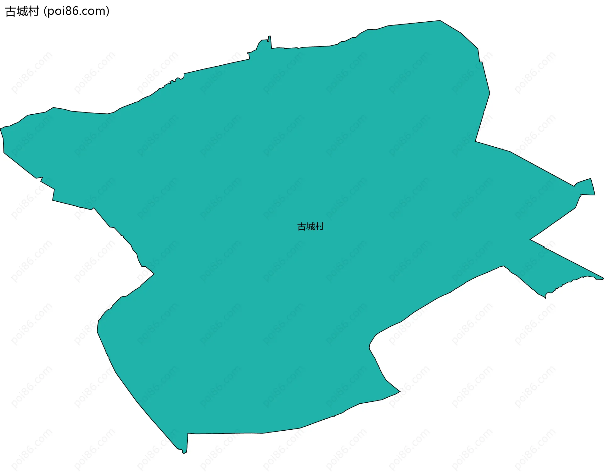 古城村边界地图