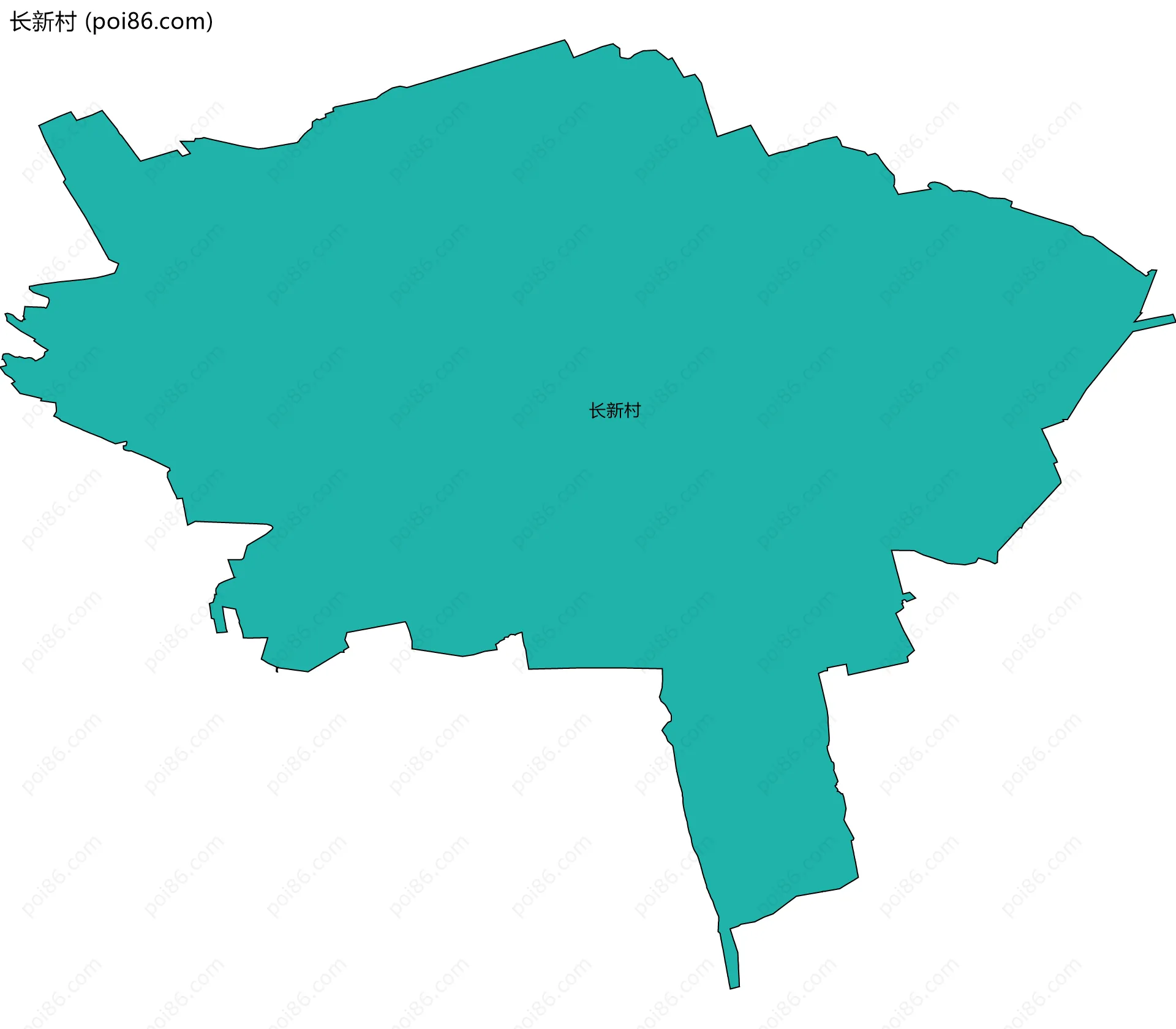 长新村边界地图