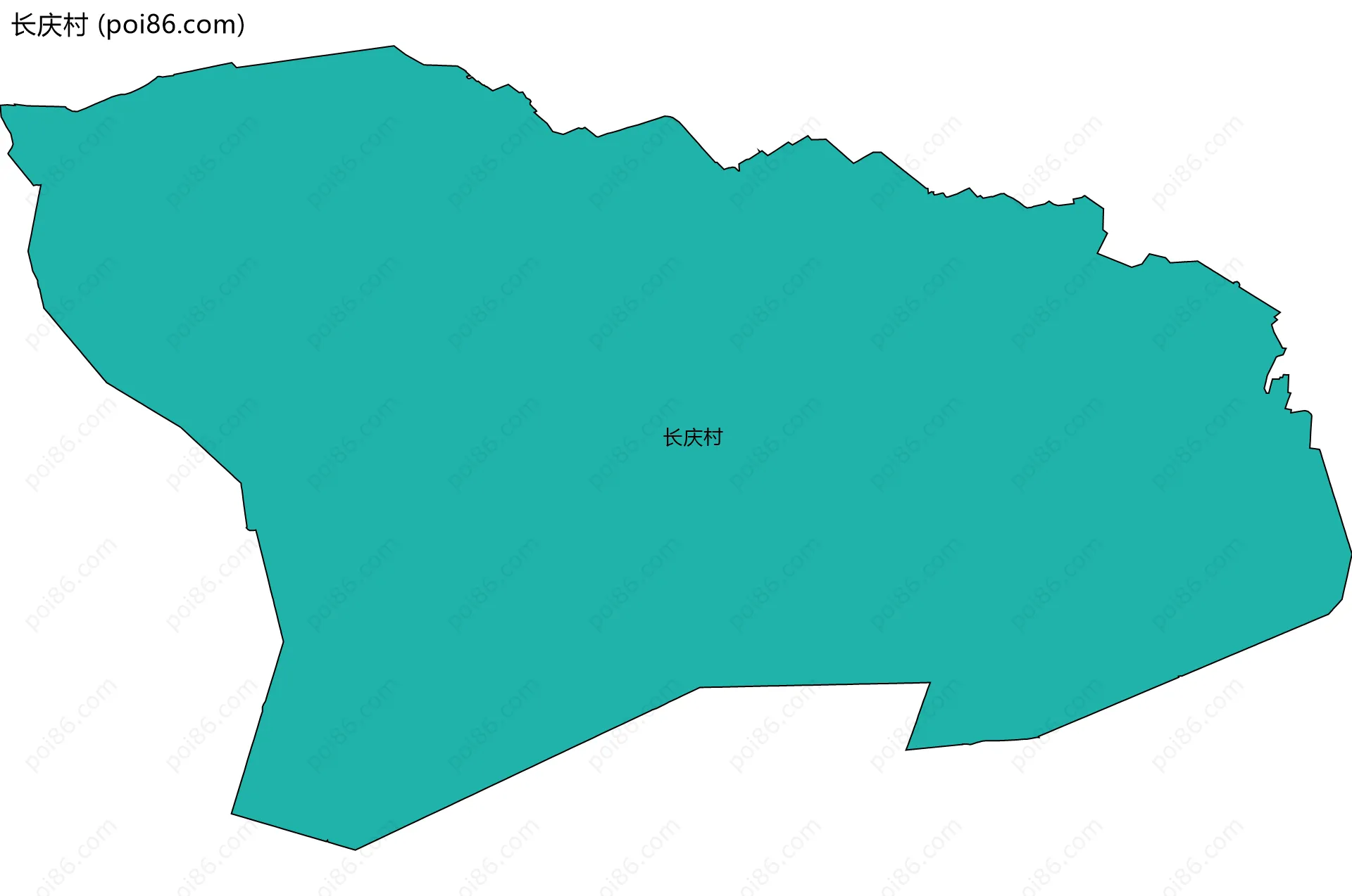 长庆村边界地图