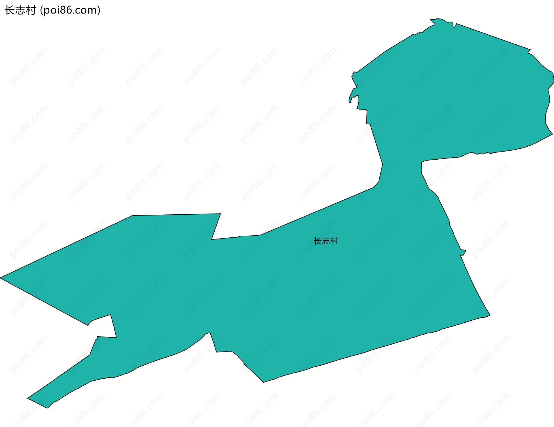 长志村边界地图