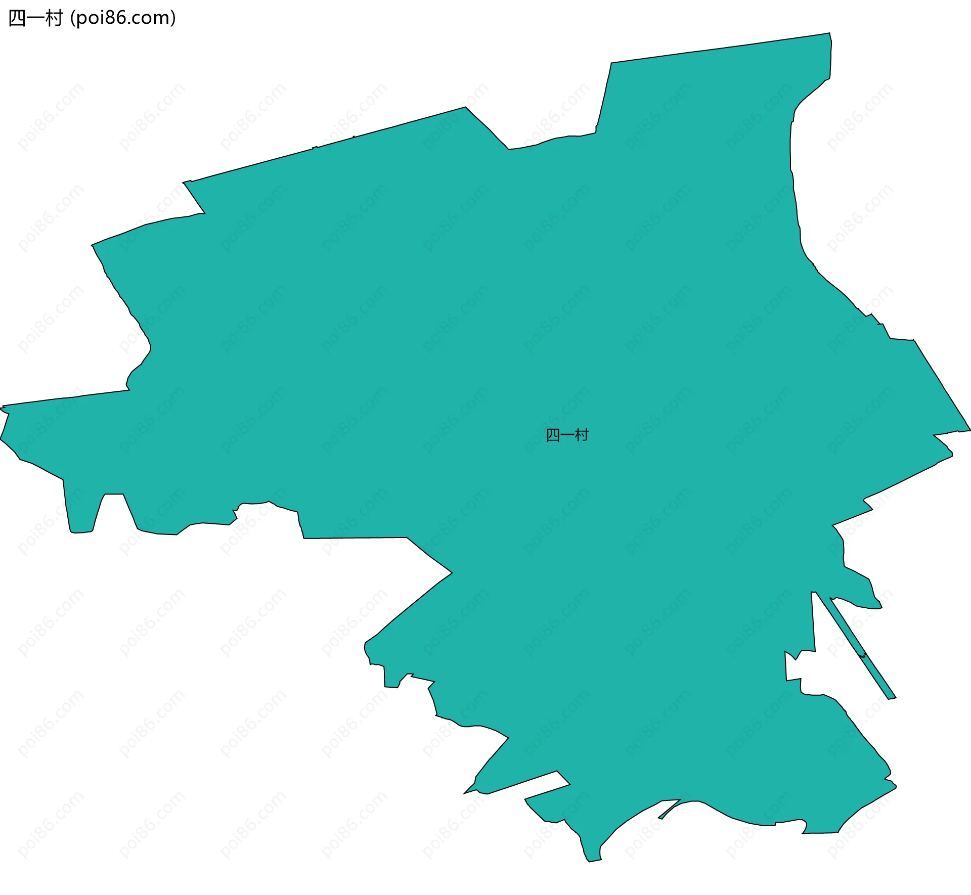 四一村边界地图