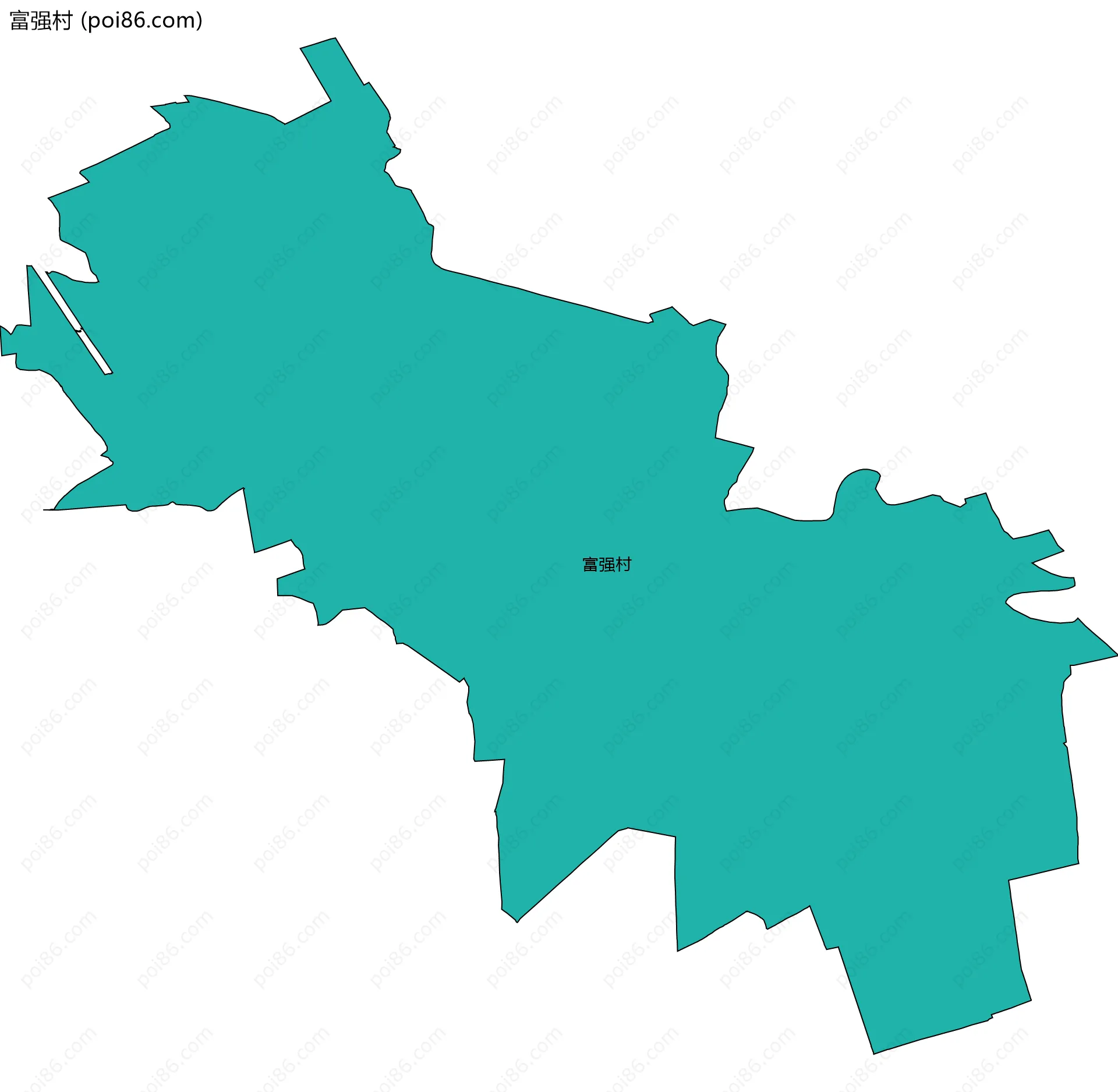 富强村边界地图