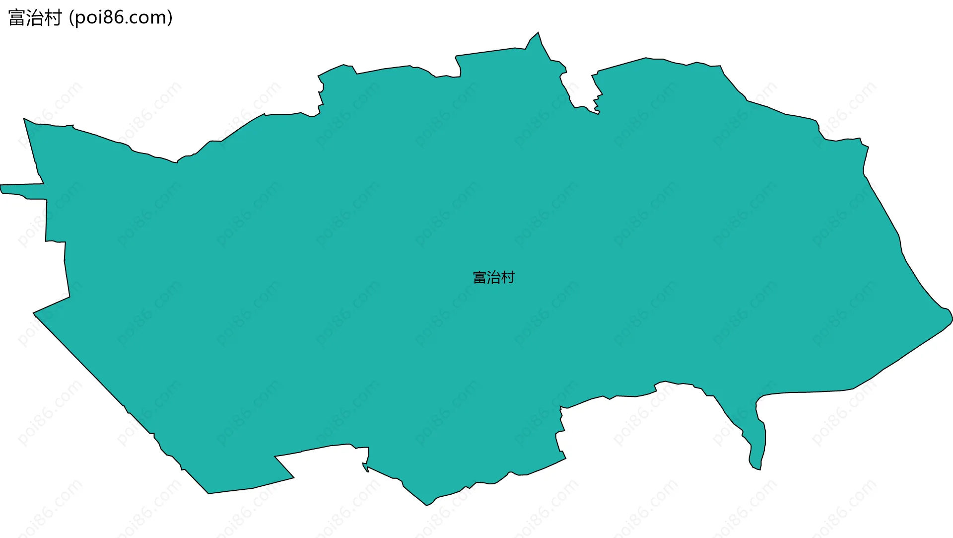富治村边界地图