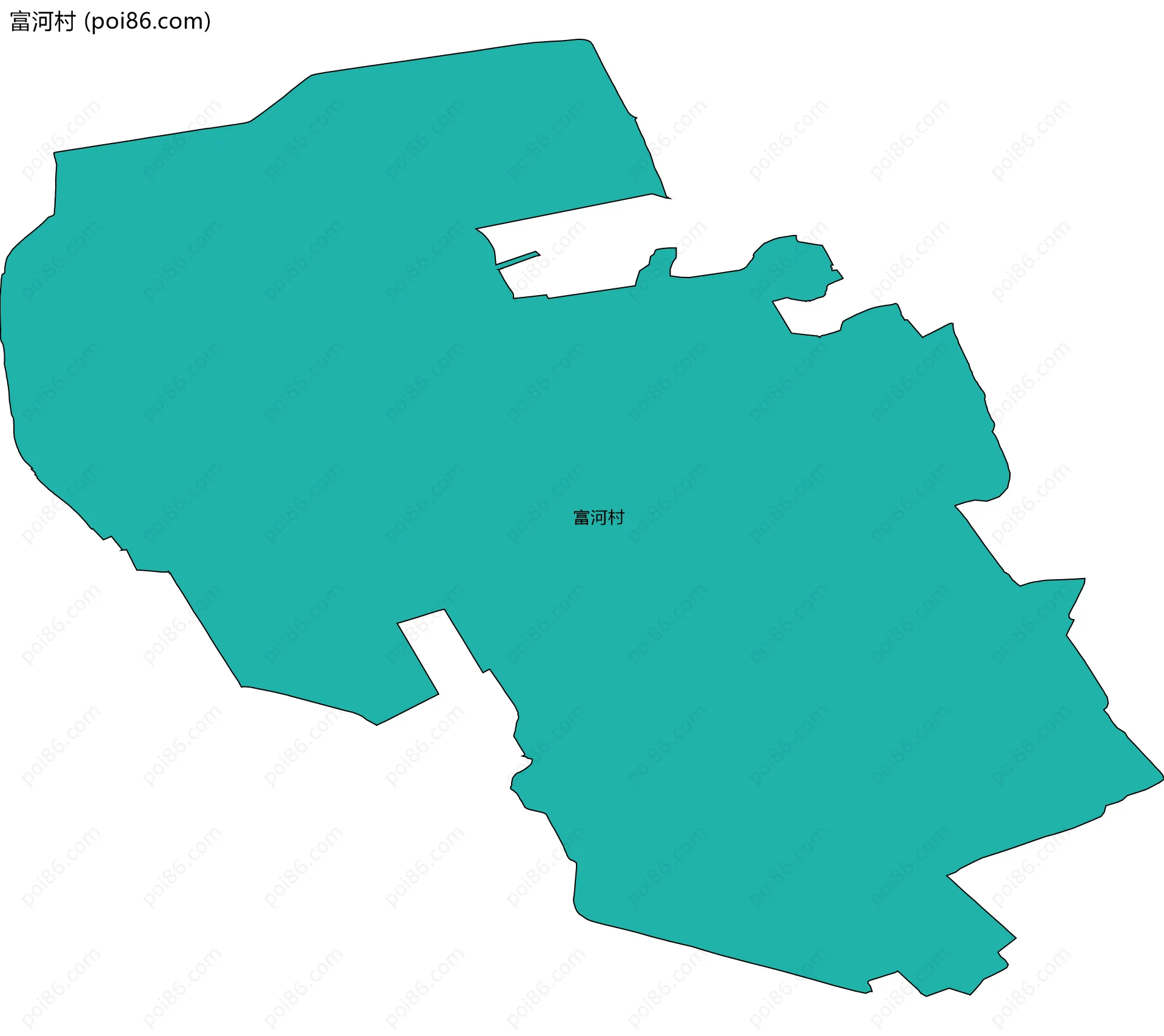 富河村边界地图
