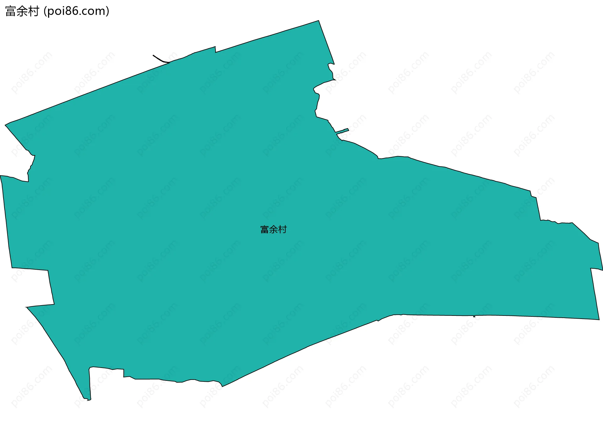富余村边界地图
