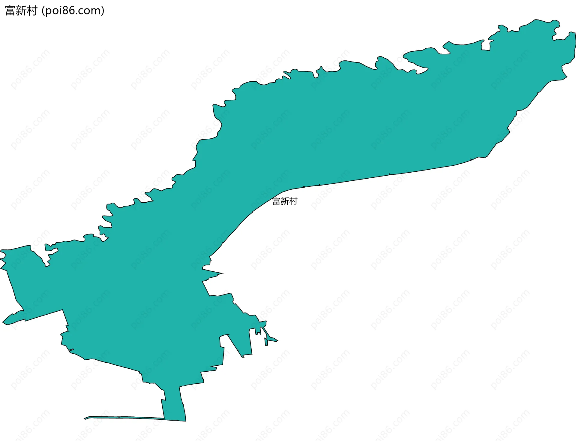 富新村边界地图