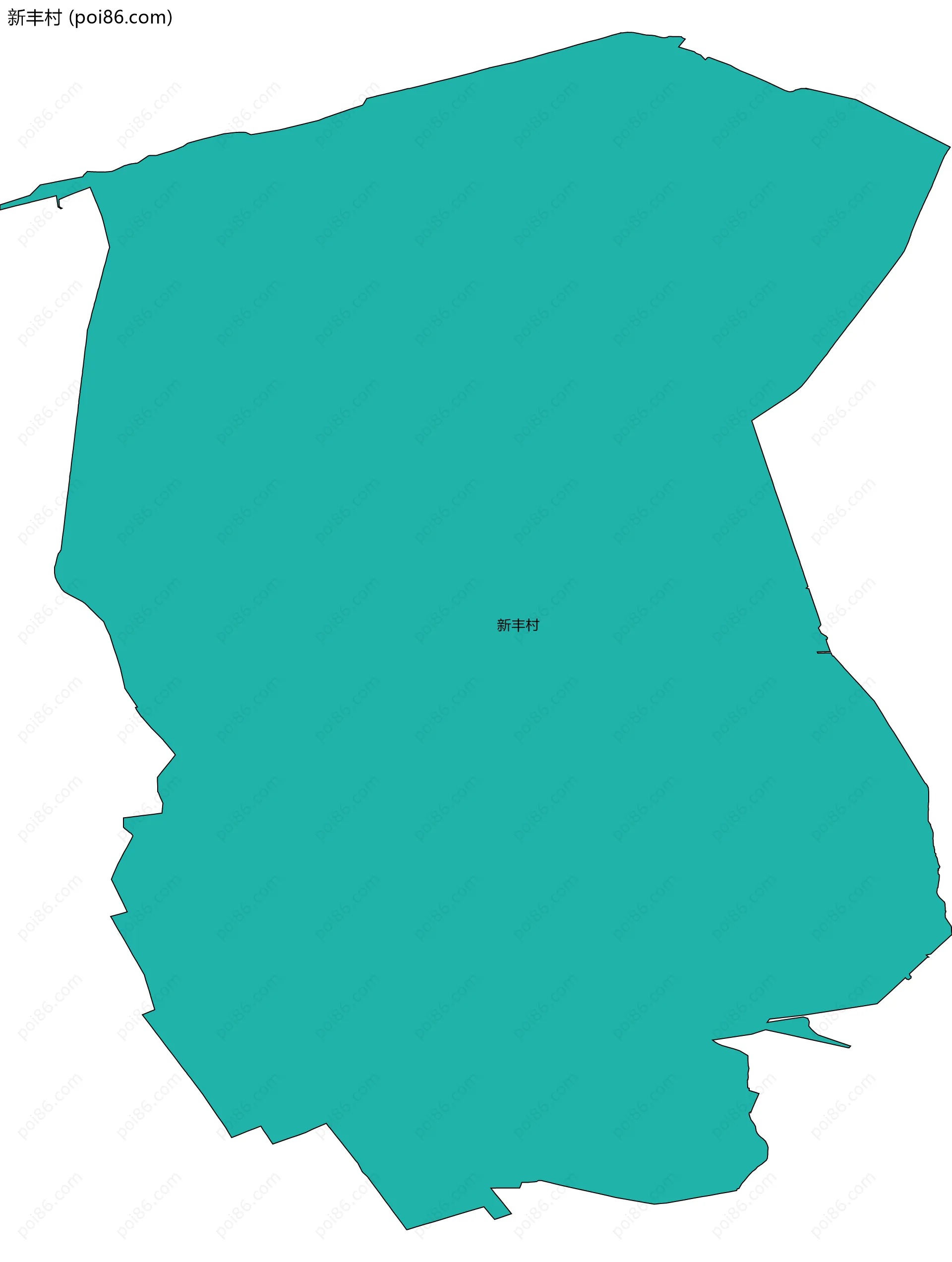 新丰村边界地图