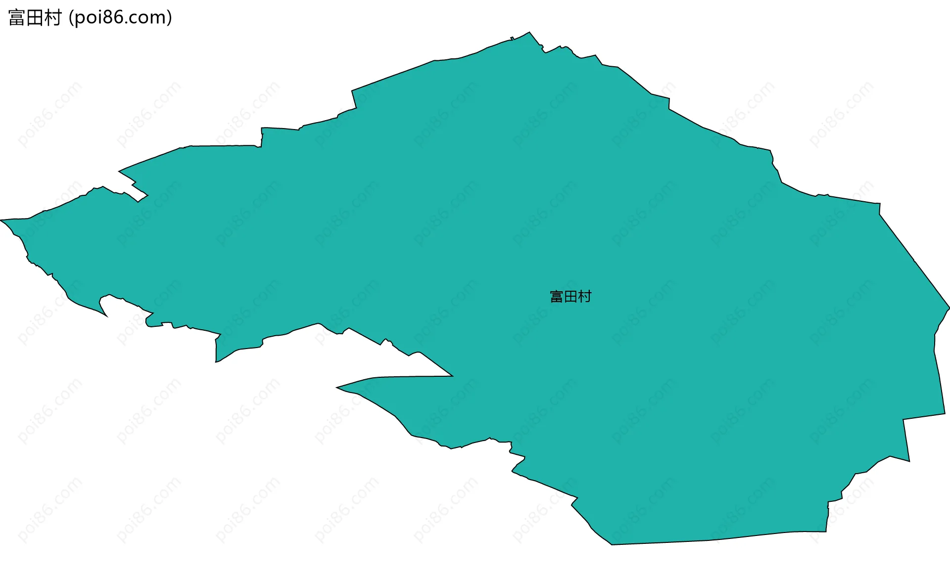 富田村边界地图