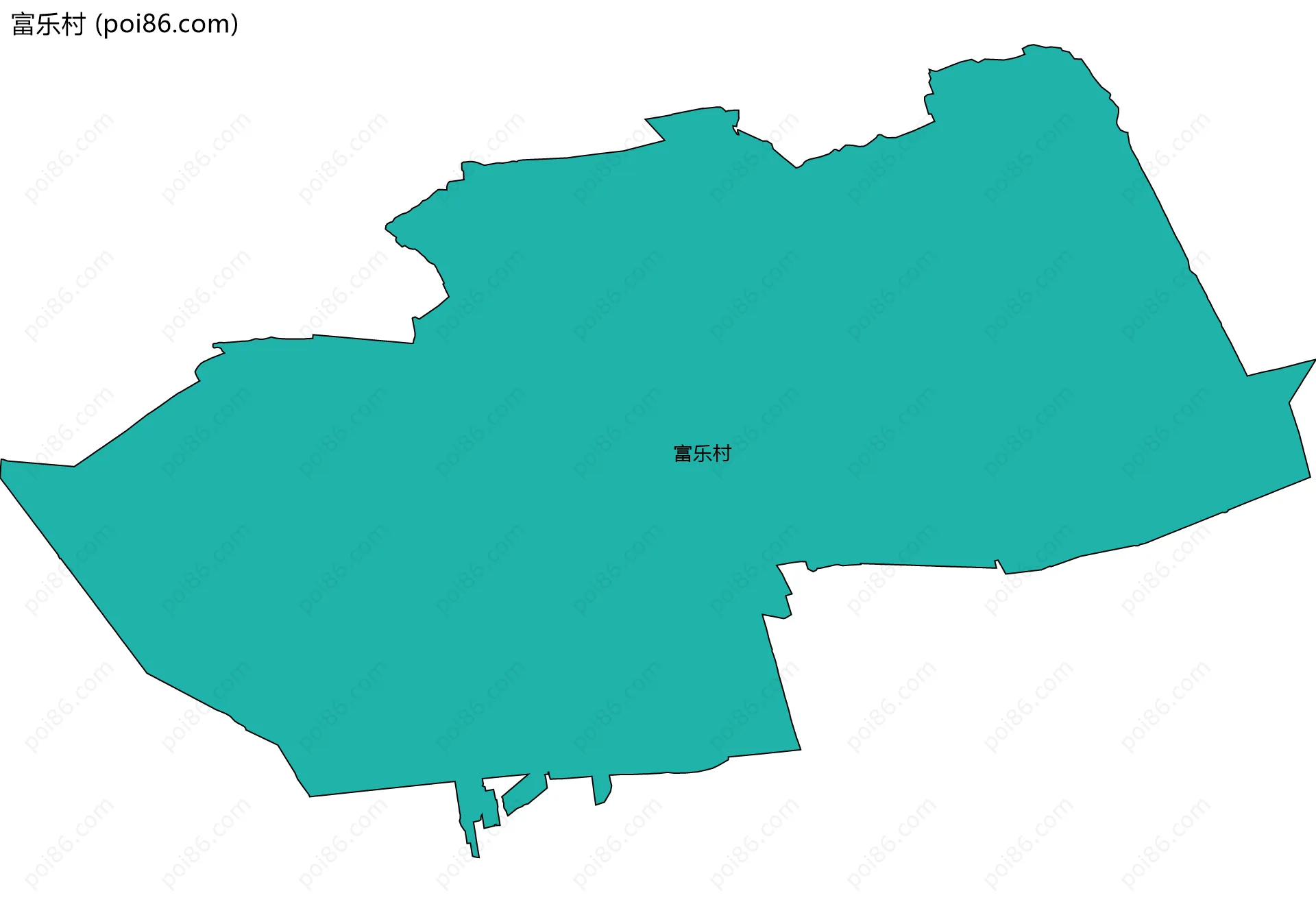 富乐村边界地图