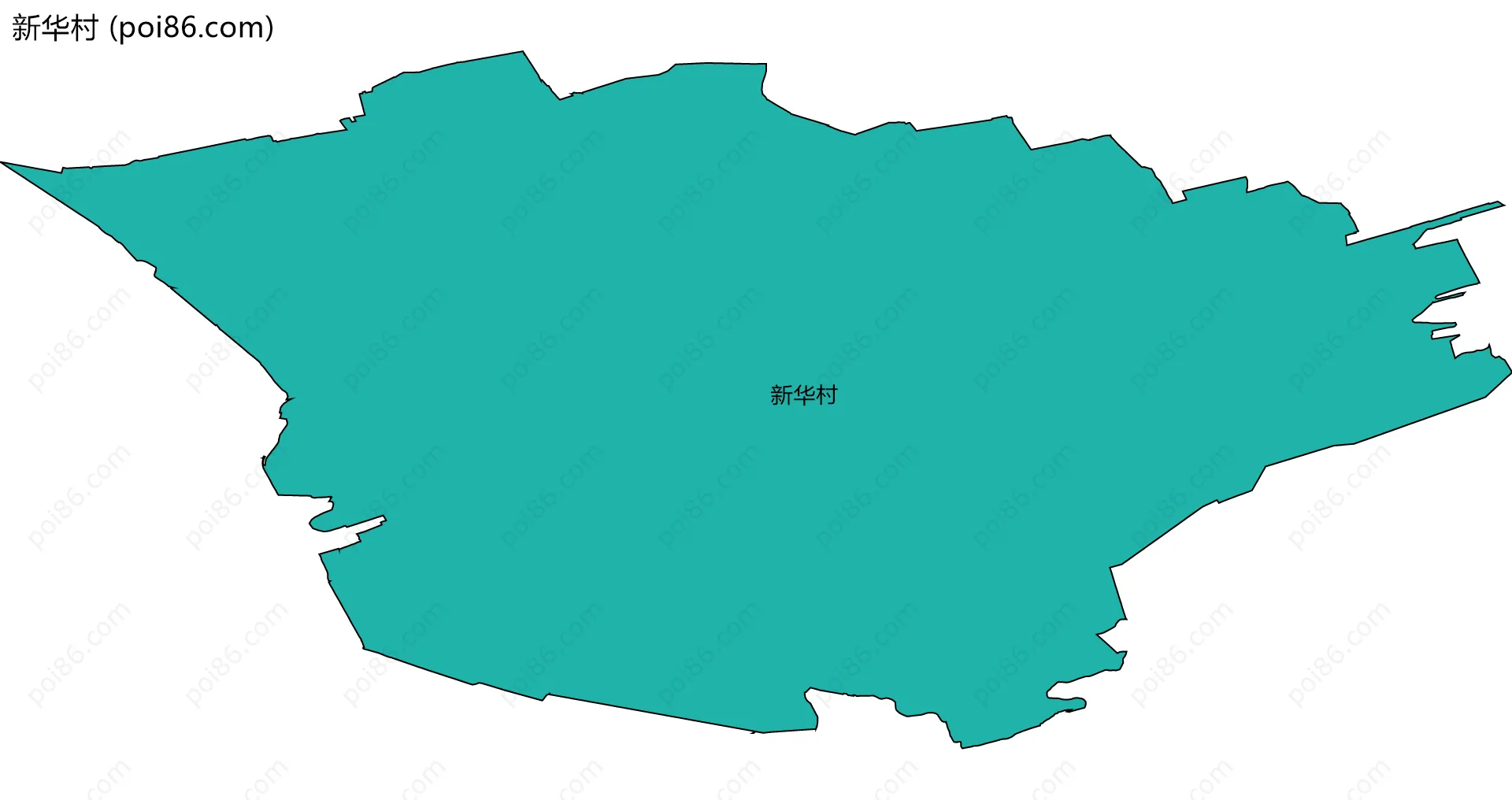 新华村边界地图