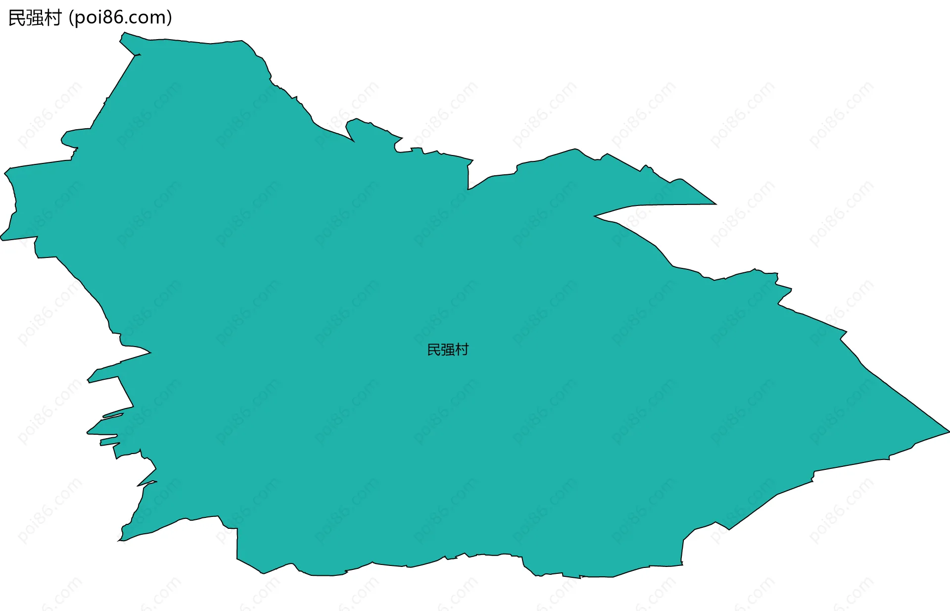 民强村边界地图