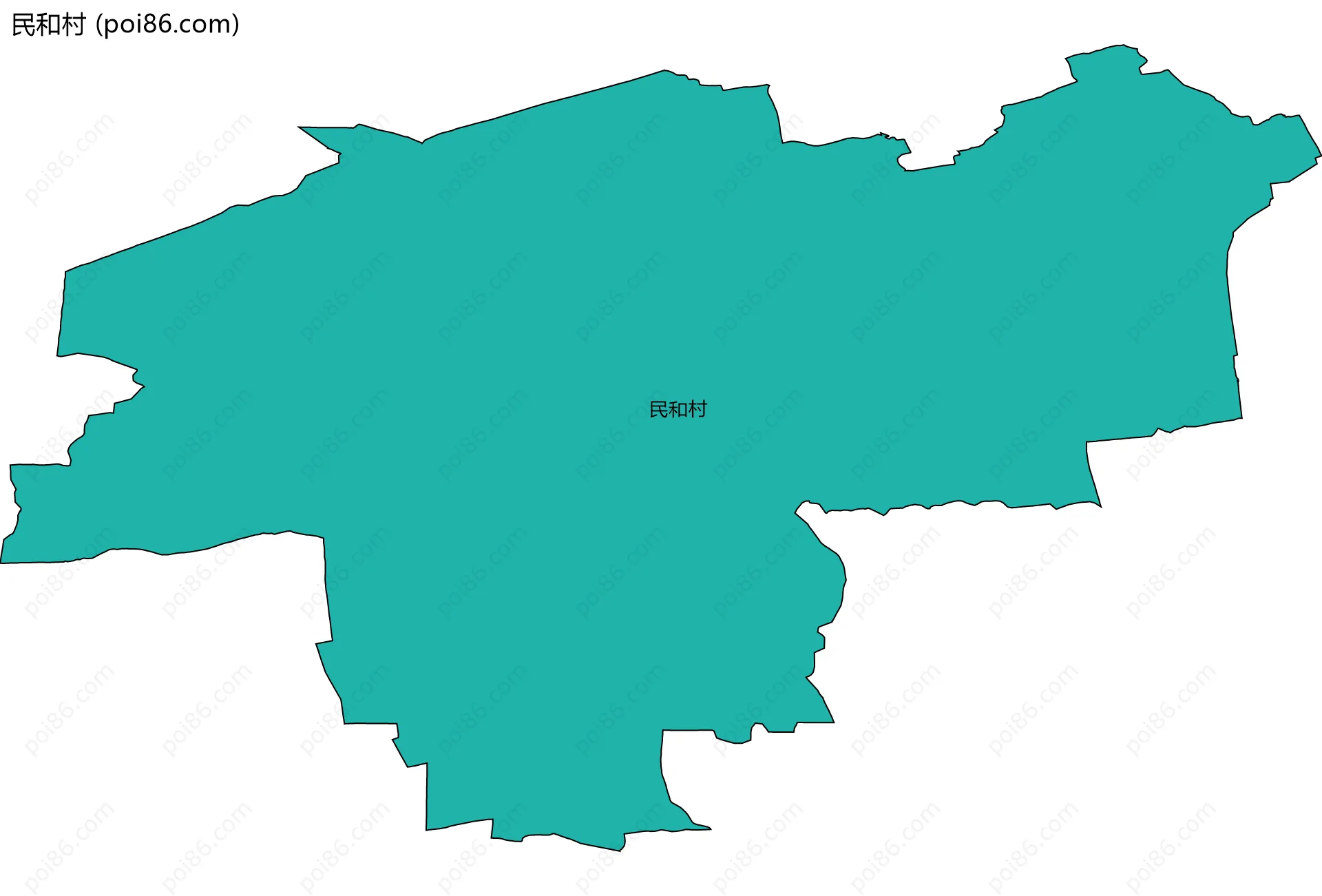 民和村边界地图