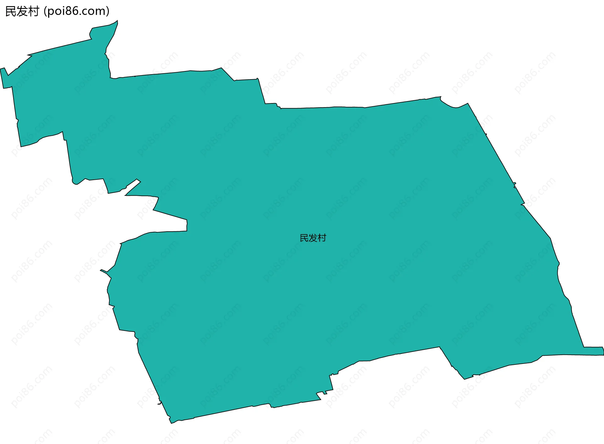 民发村边界地图