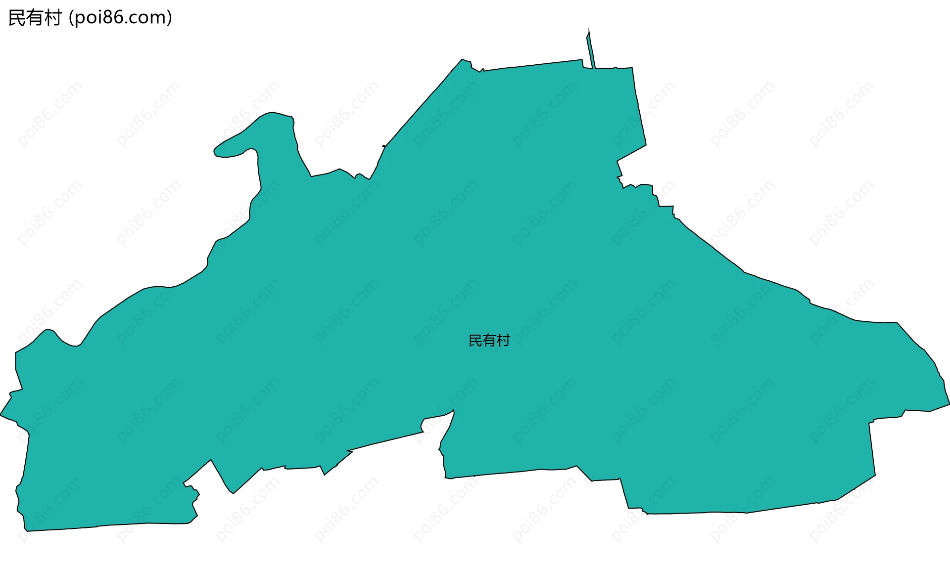 民有村边界地图