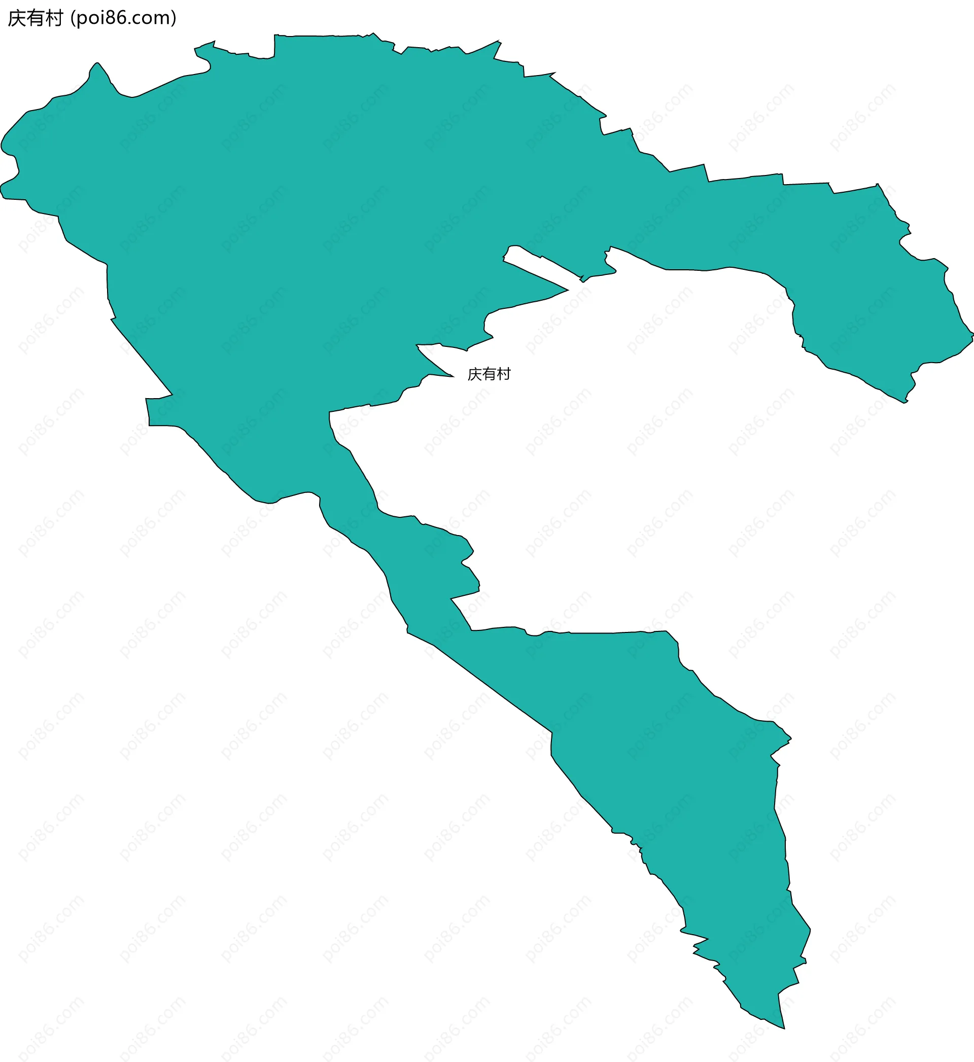庆有村边界地图