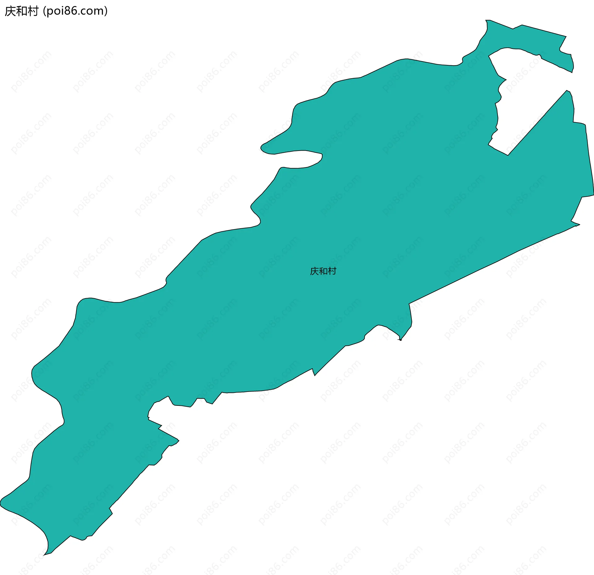 庆和村边界地图