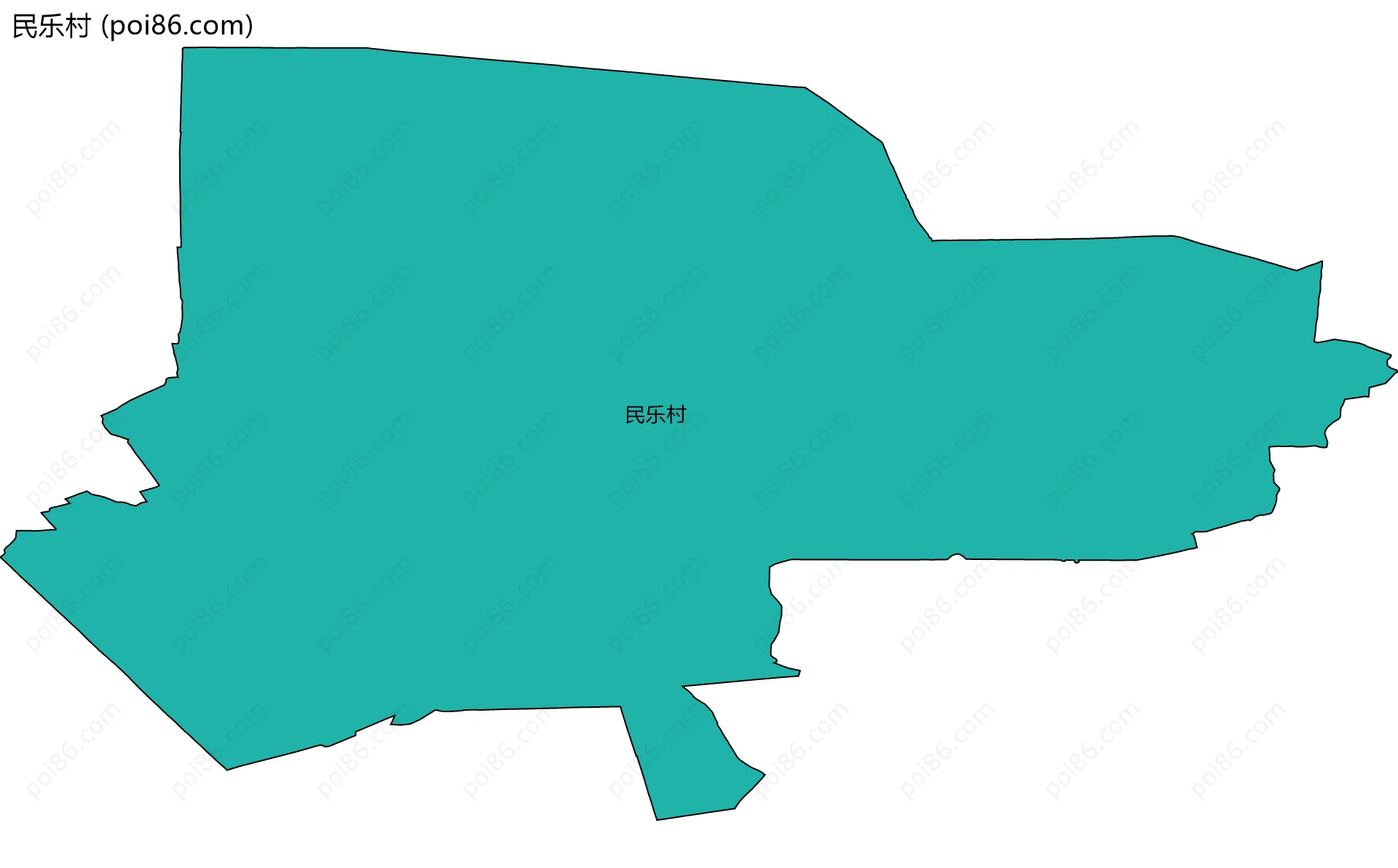 民乐村边界地图